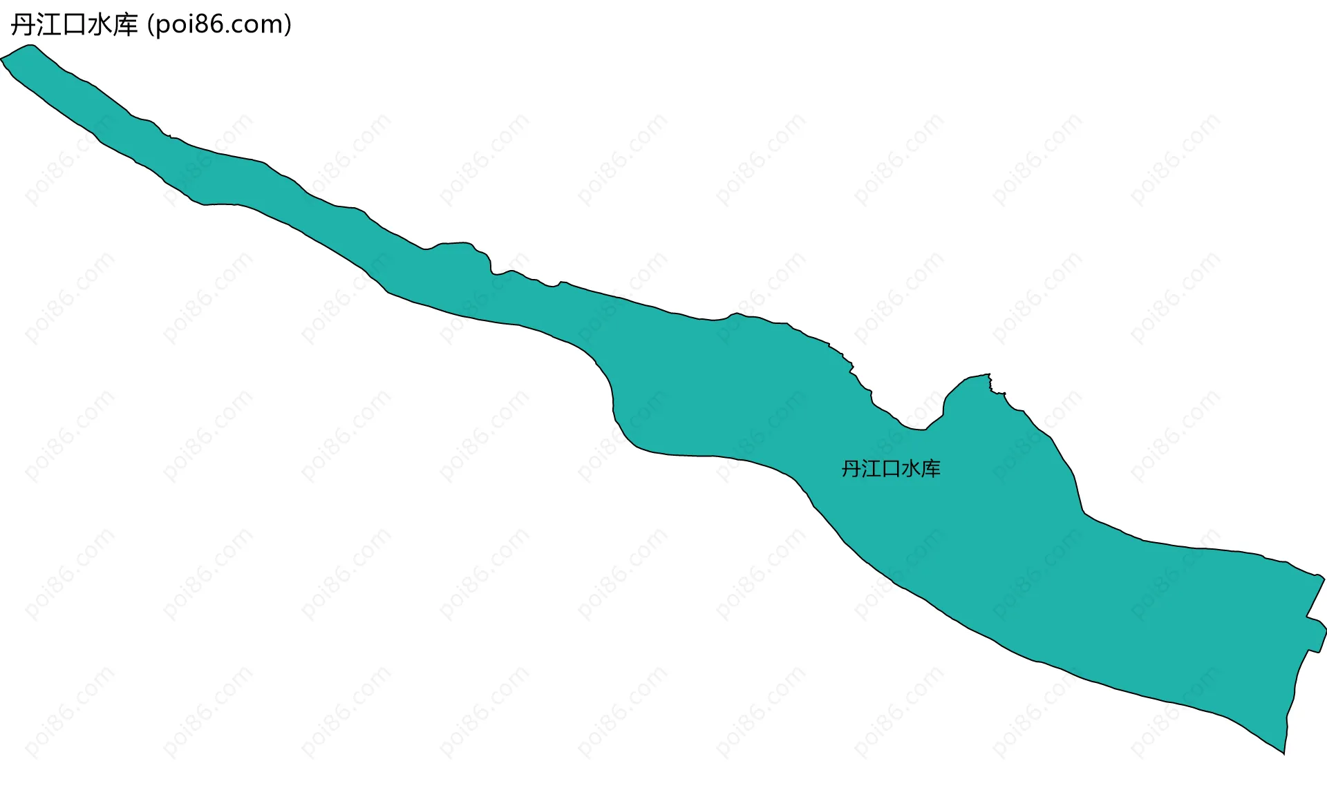 丹江口水库边界地图