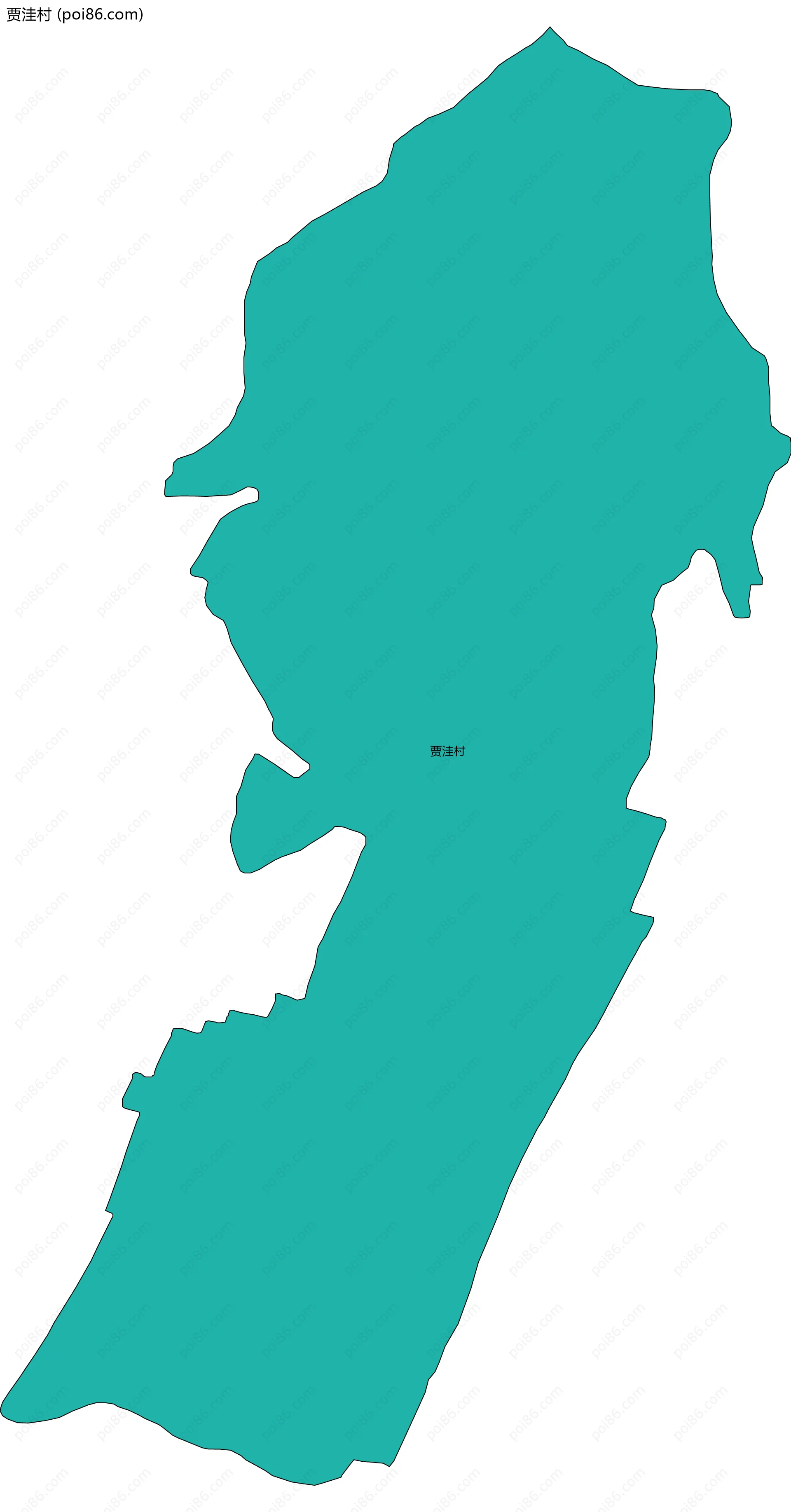 贾洼村边界地图