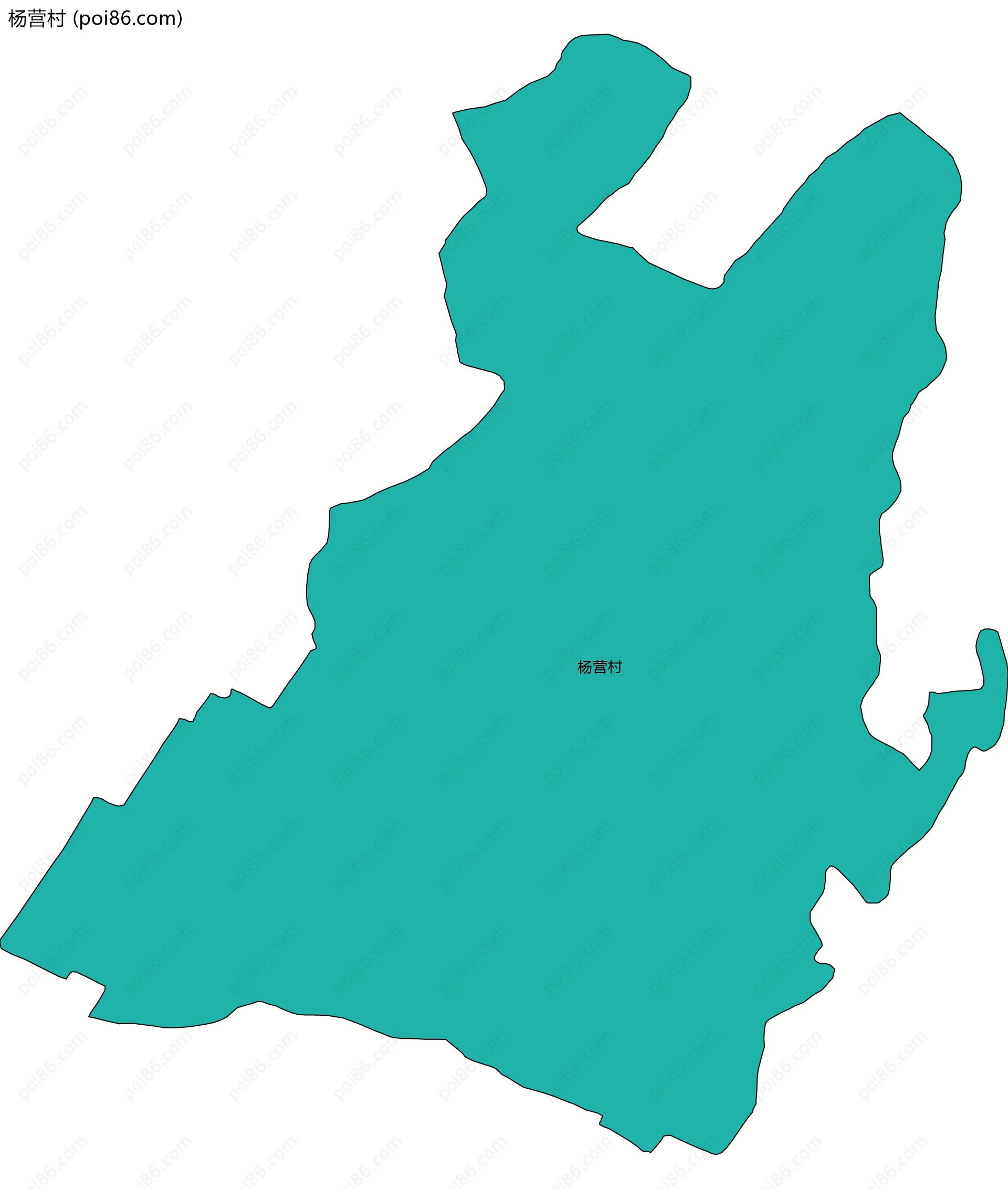 杨营村边界地图