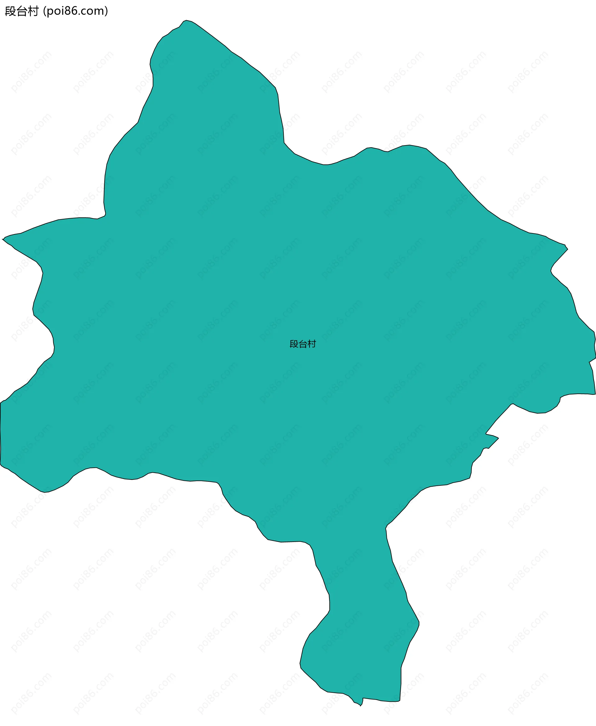 段台村边界地图