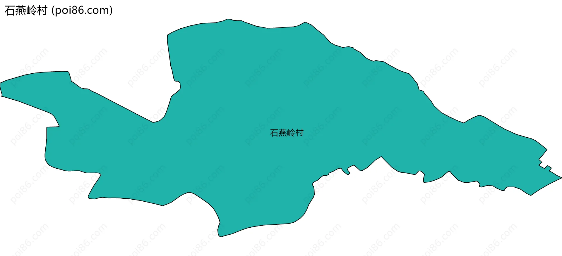 石燕岭村边界地图