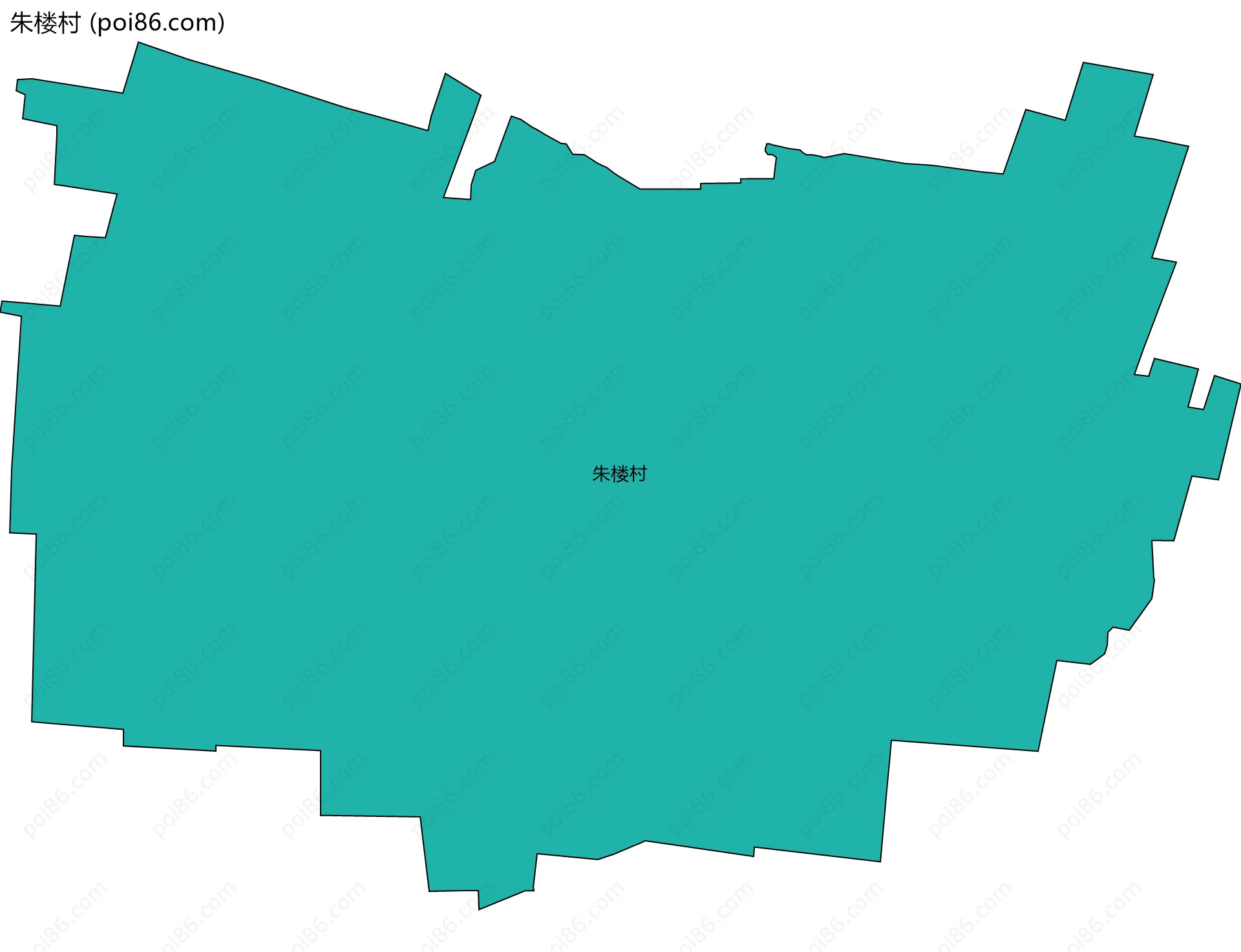 朱楼村边界地图