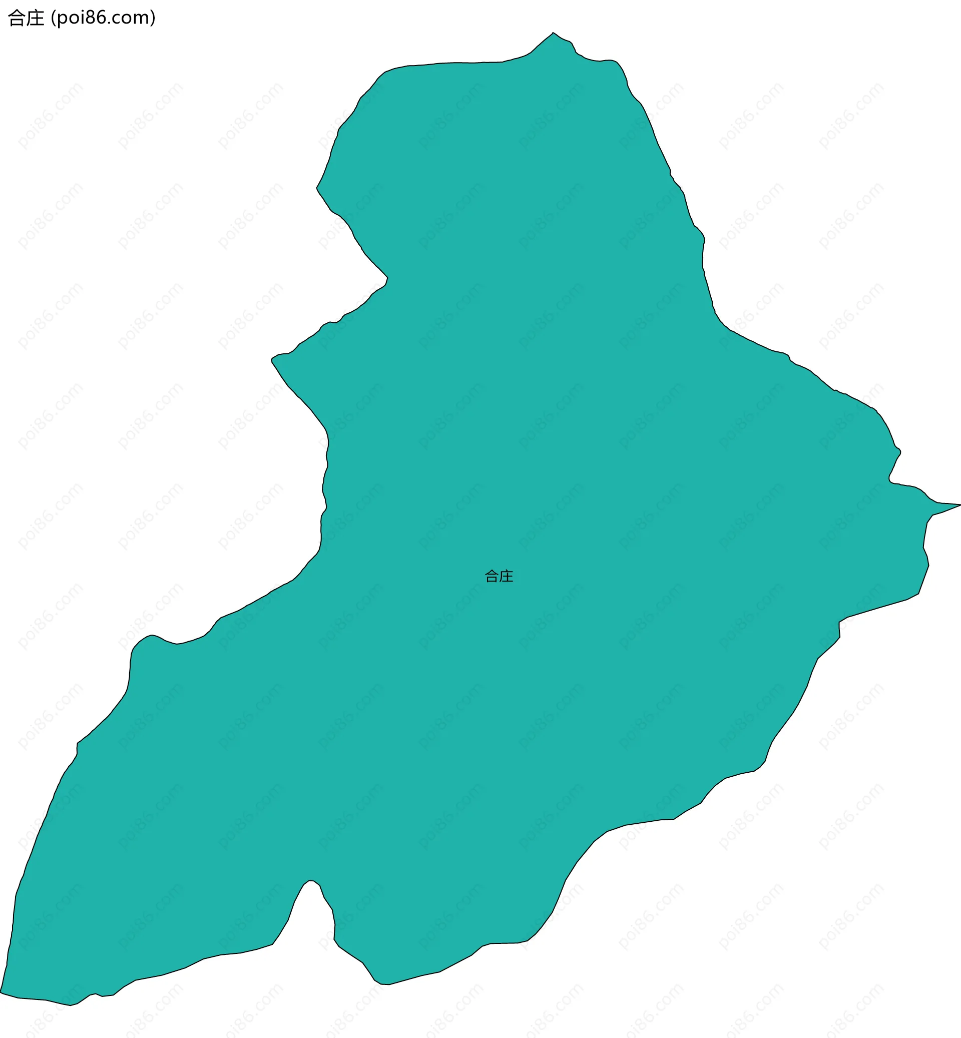 合庄边界地图