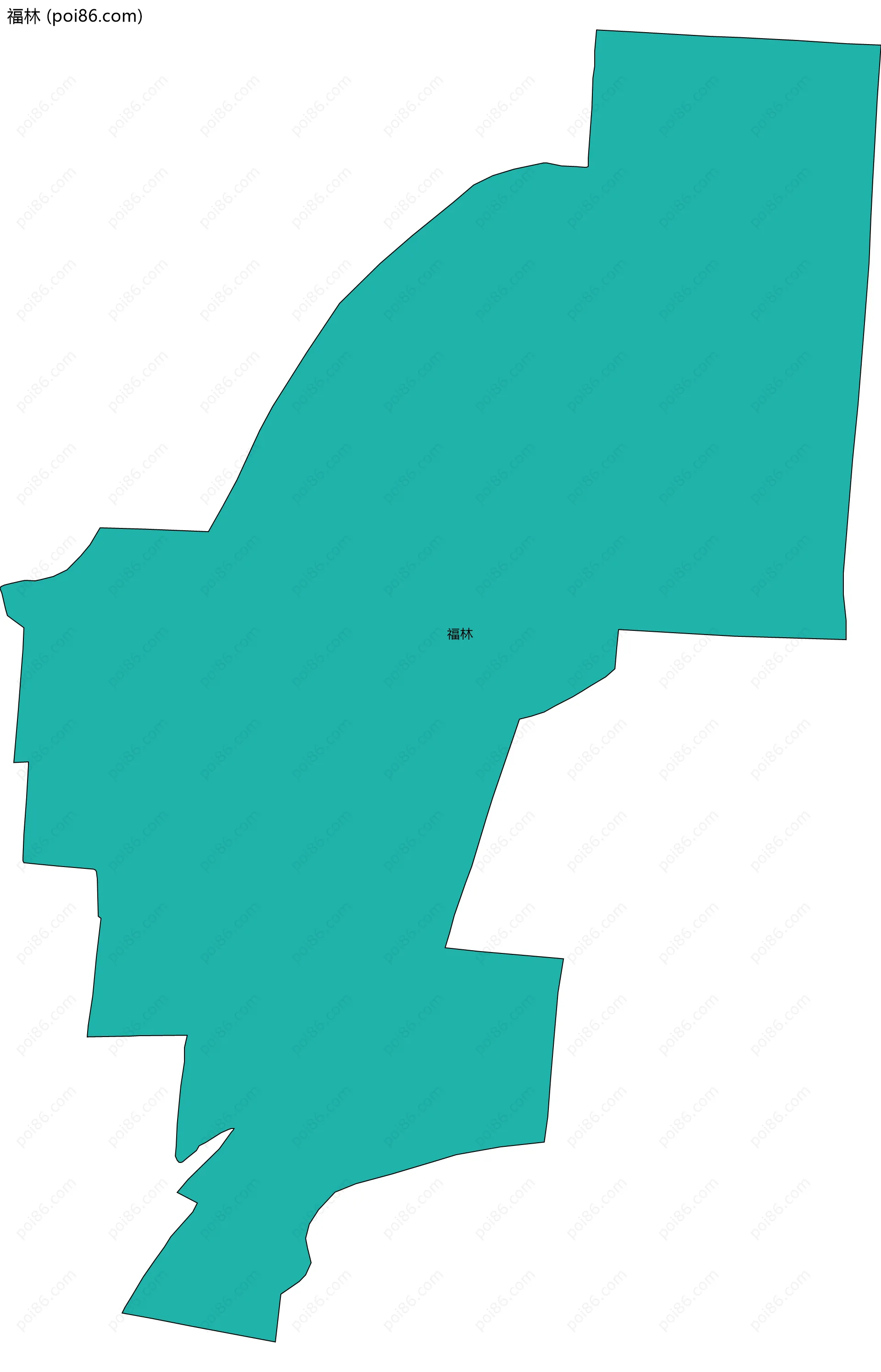 福林边界地图