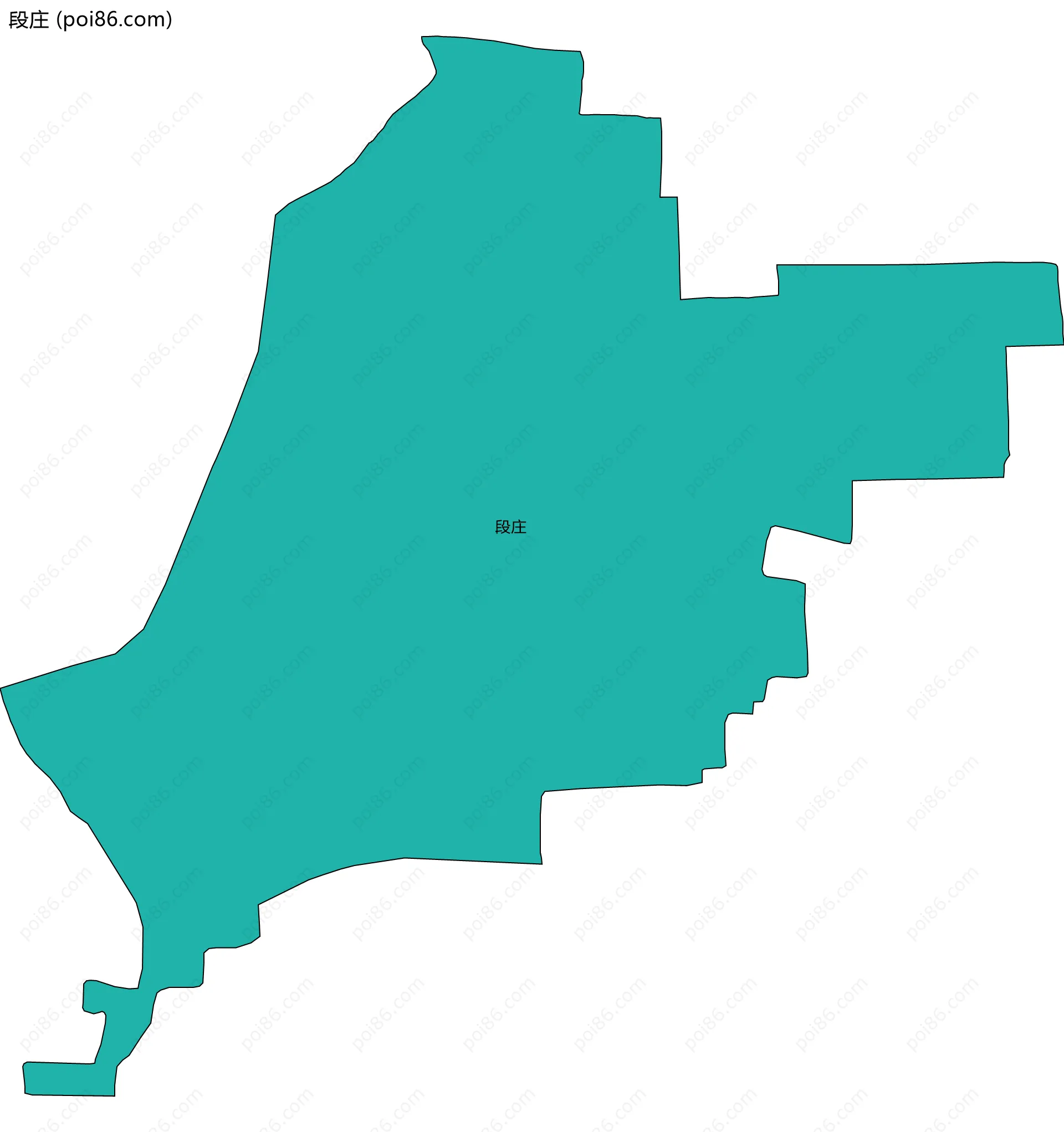 段庄边界地图