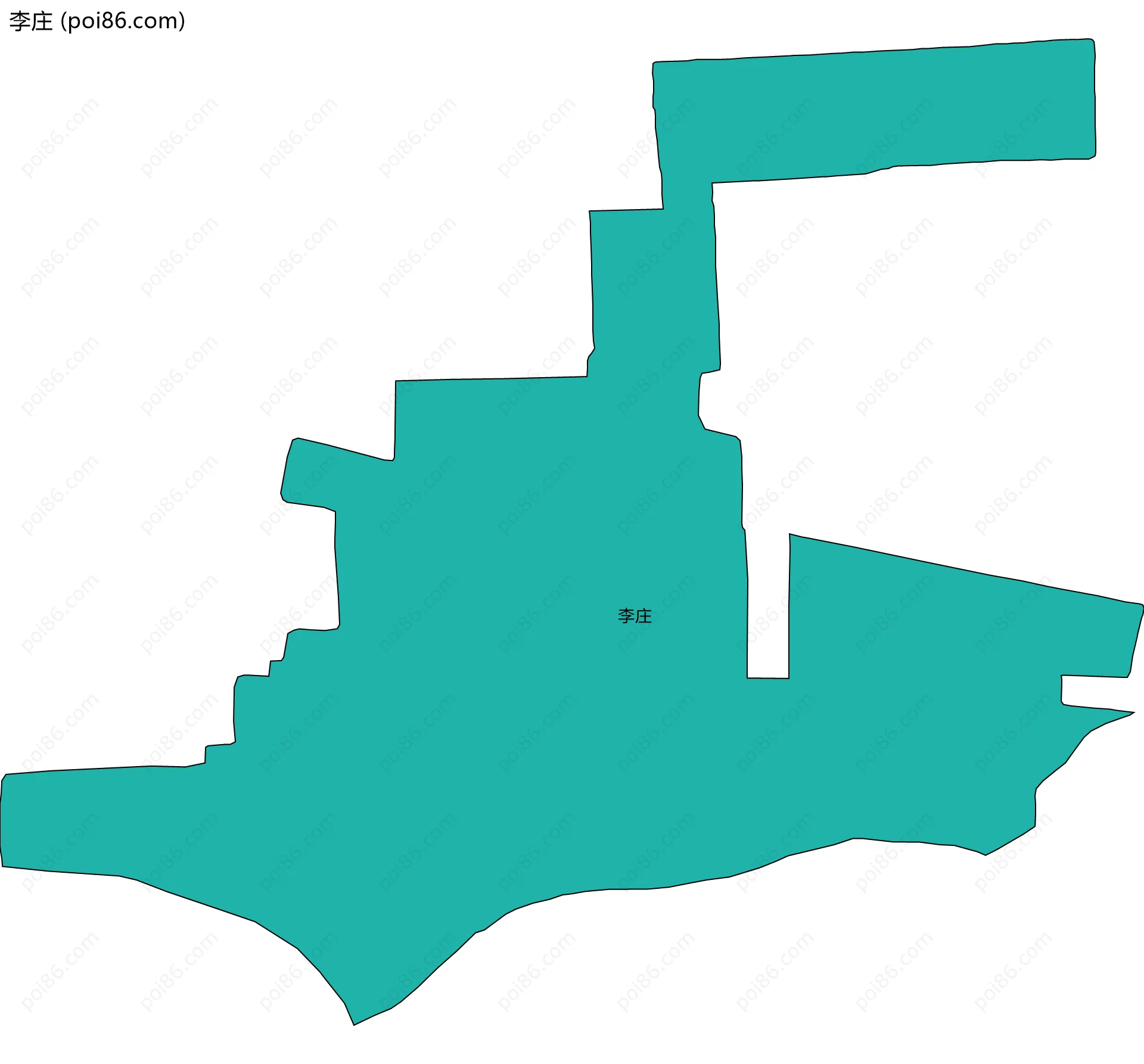李庄边界地图