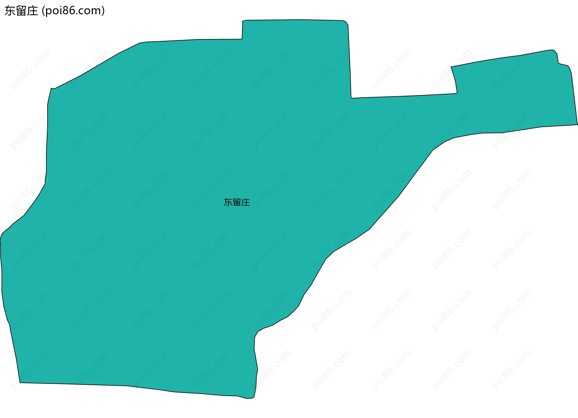 东留庄边界地图