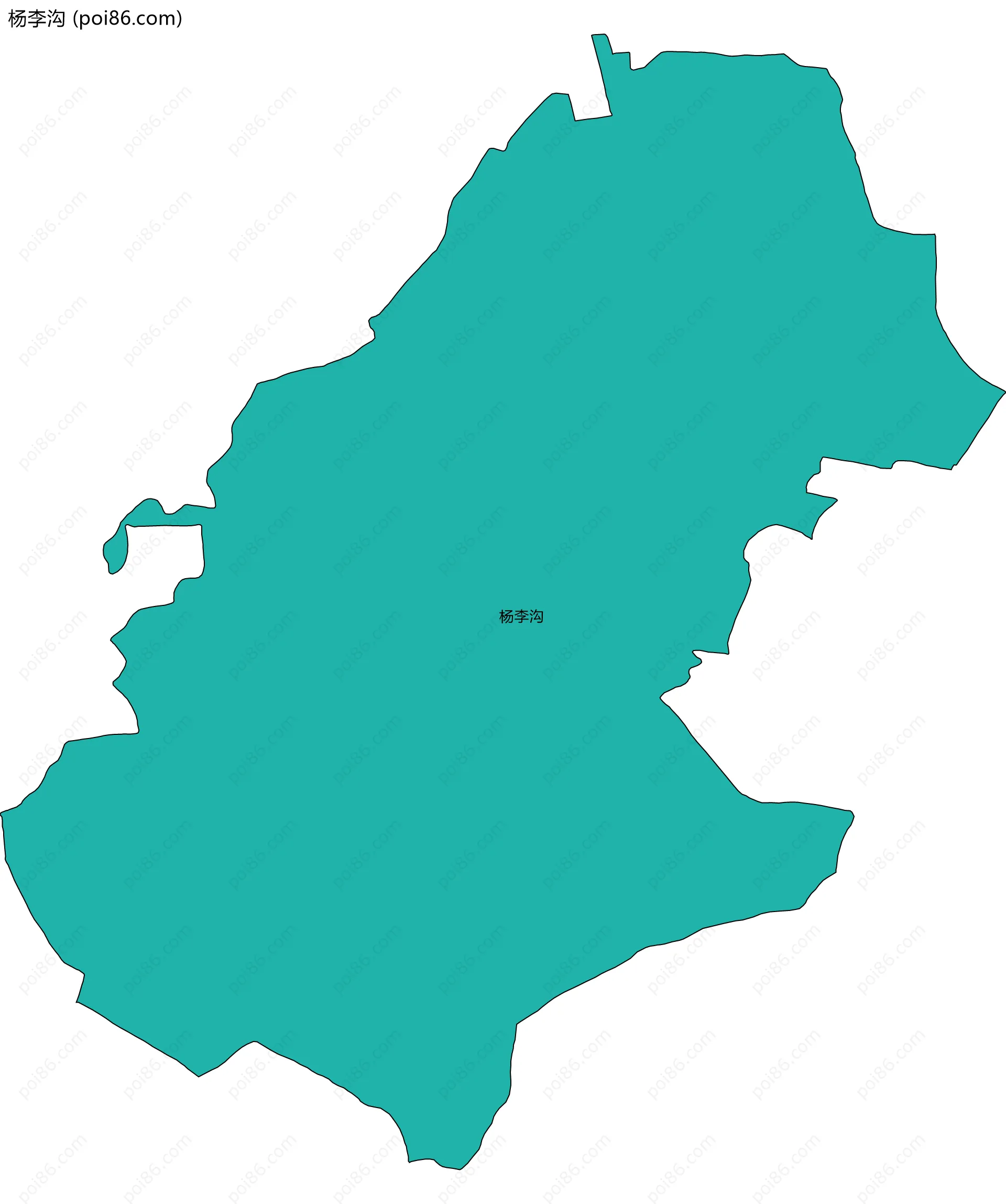 杨李沟边界地图