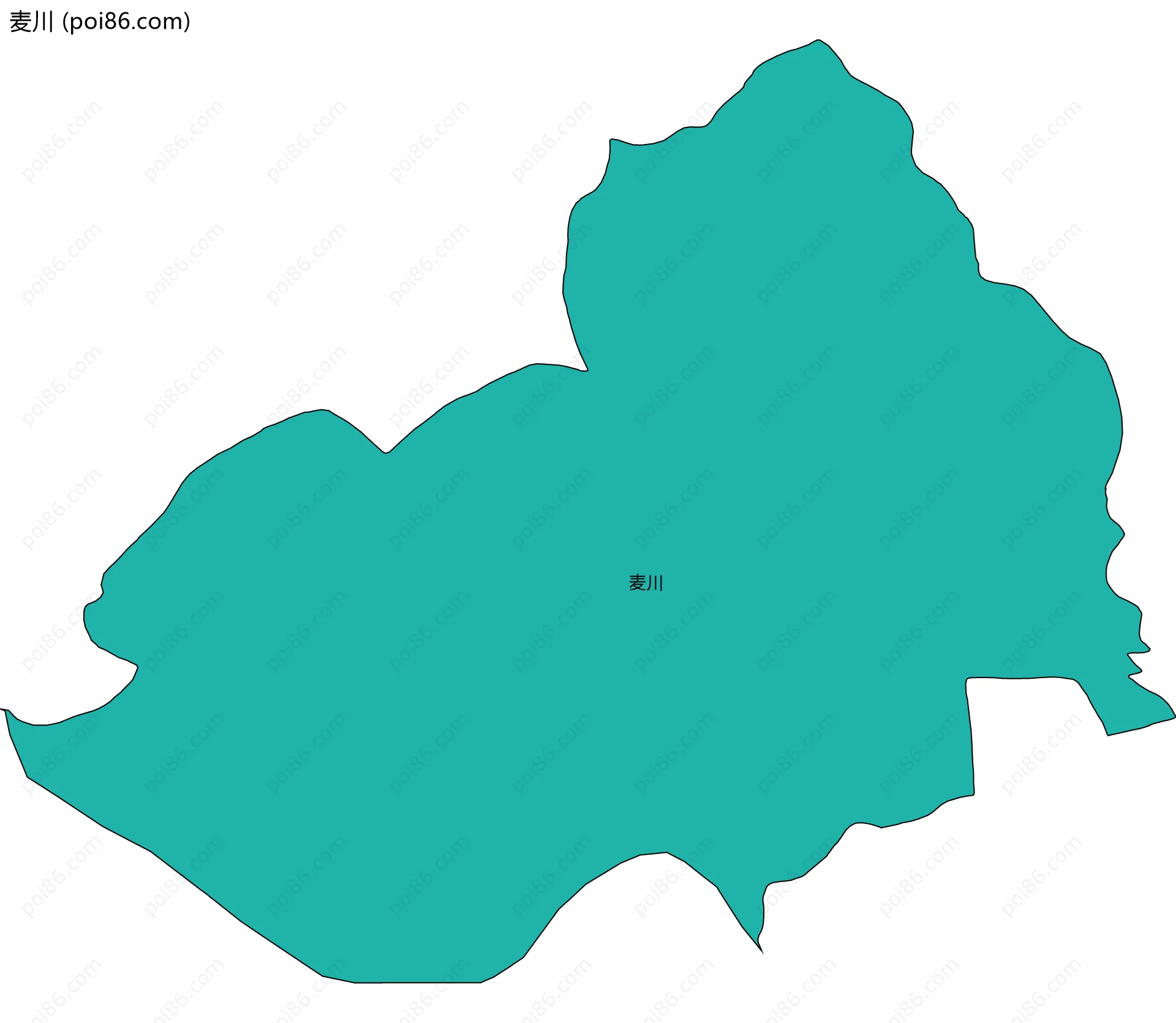 麦川边界地图