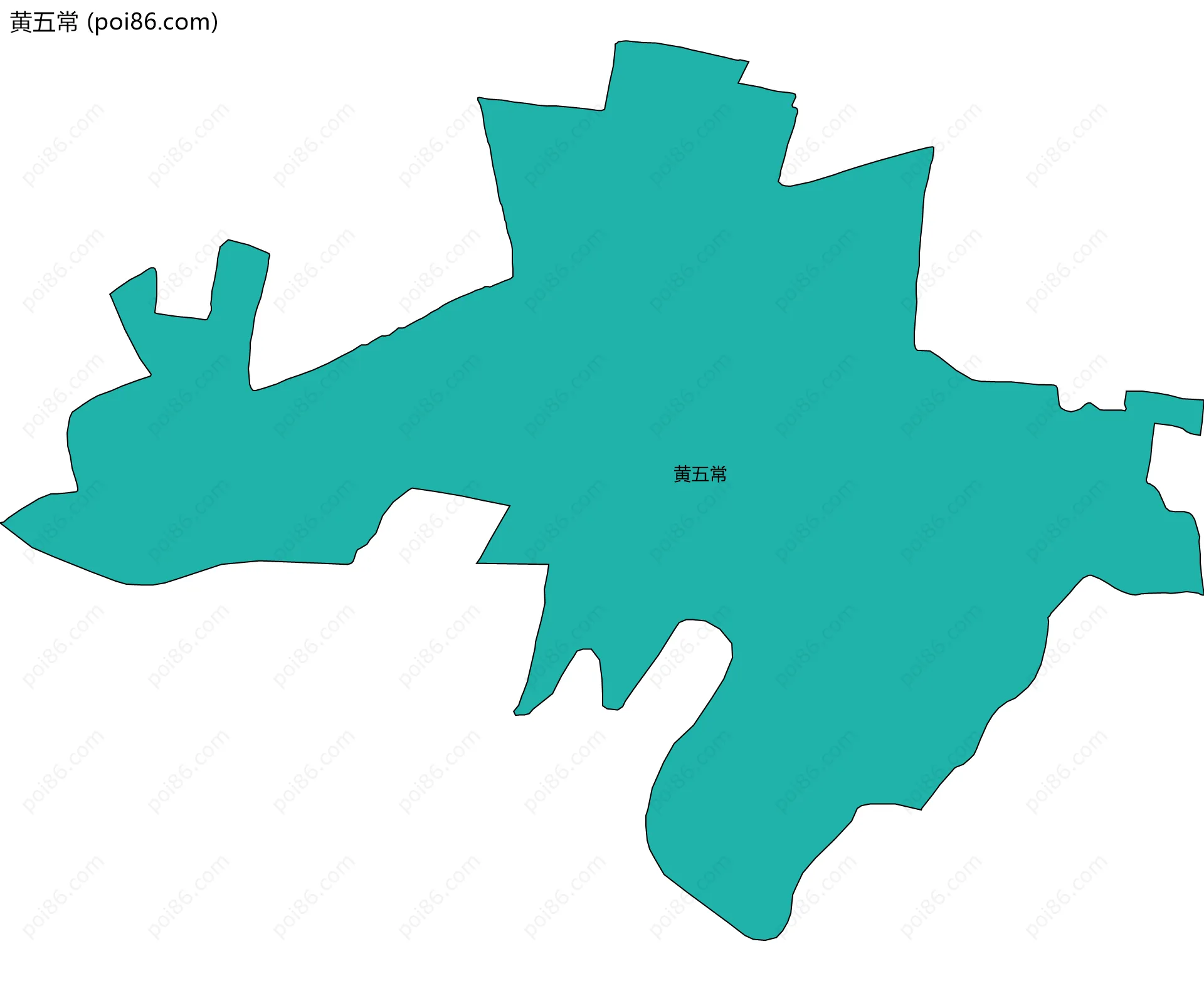 黄五常边界地图