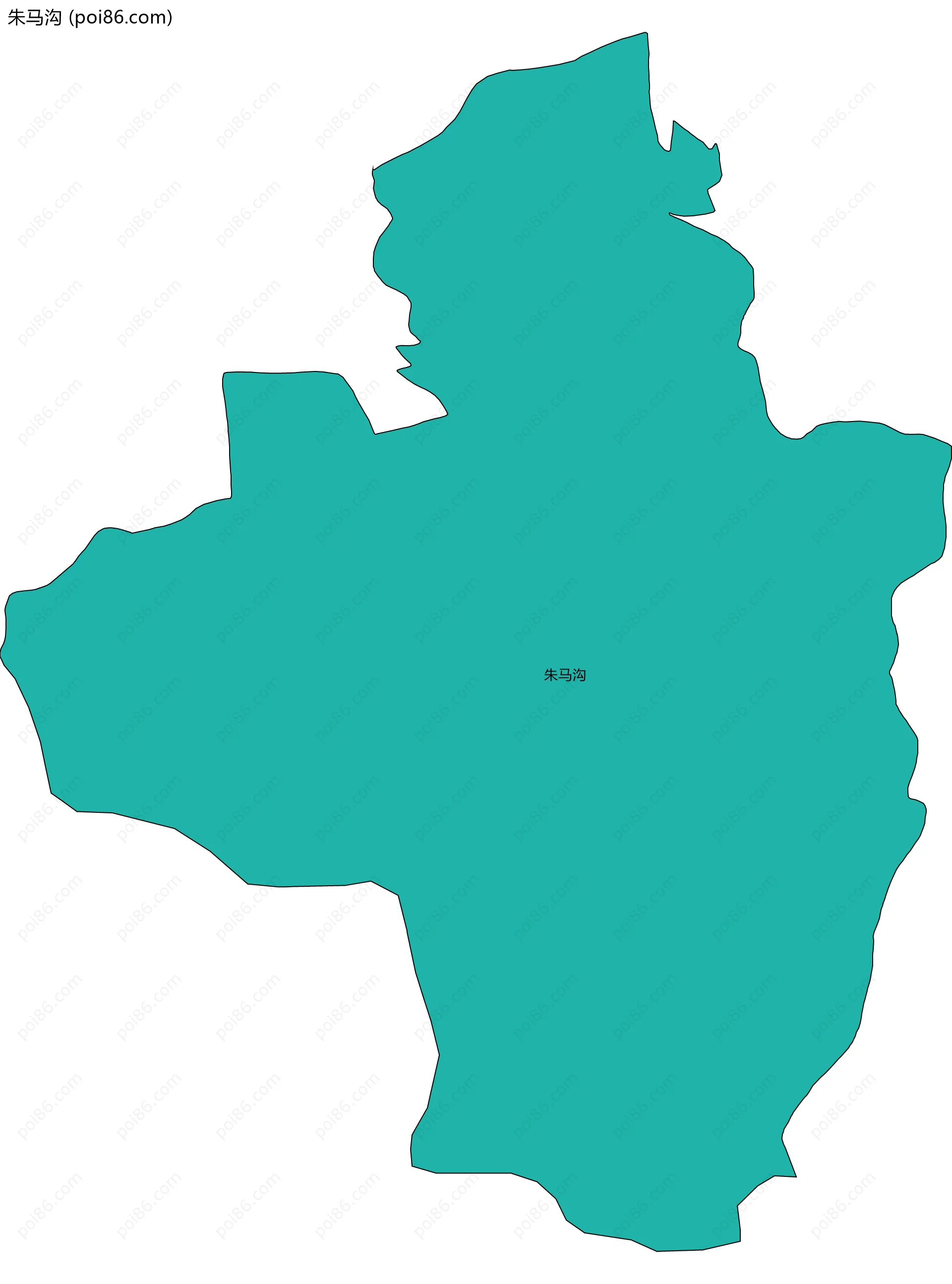 朱马沟边界地图