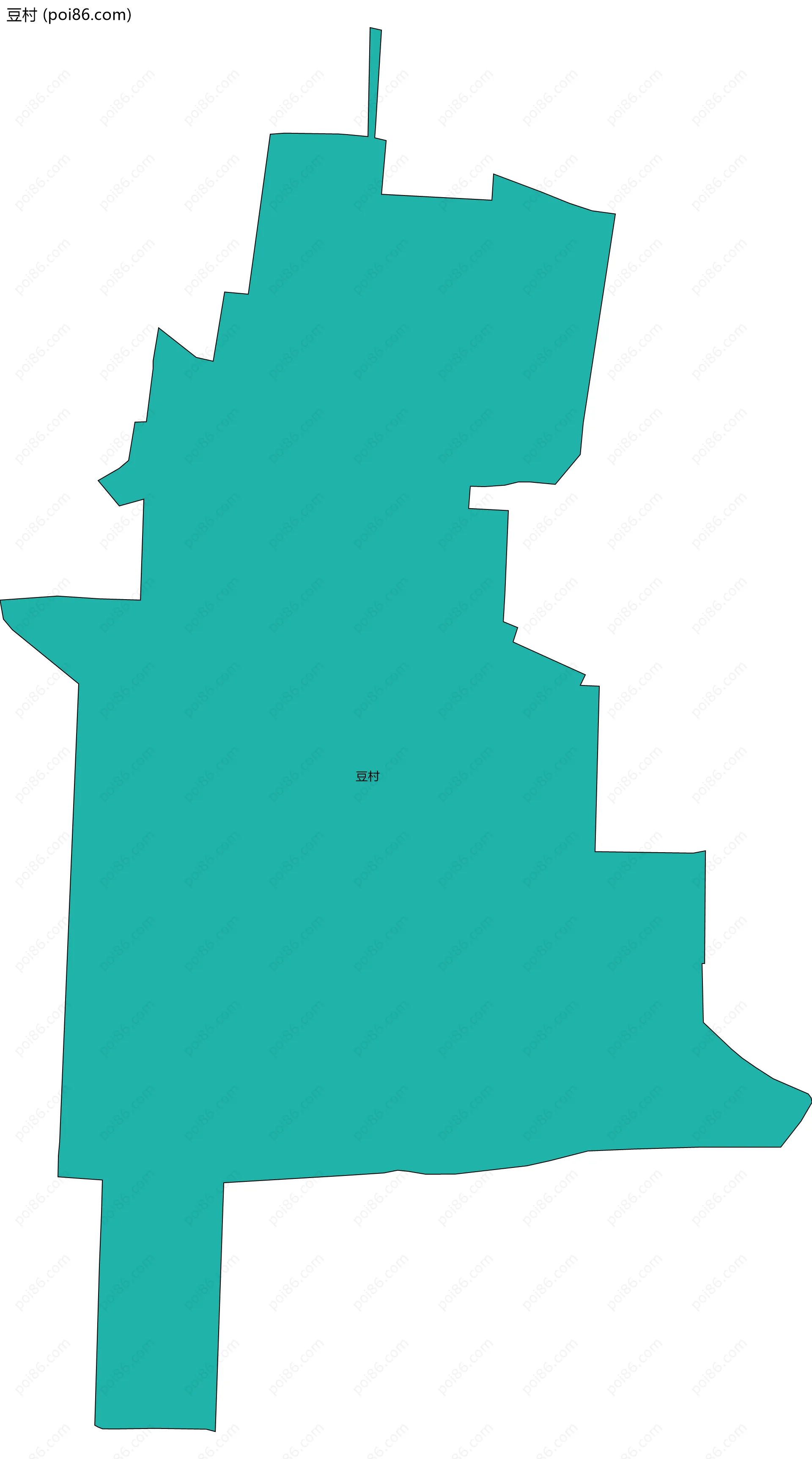 豆村边界地图