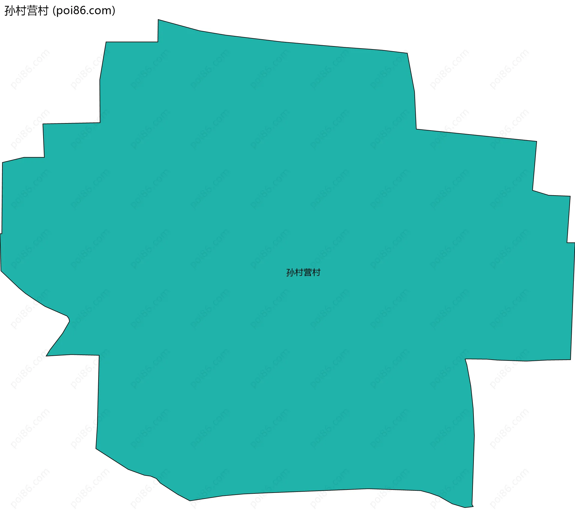 孙村营村边界地图