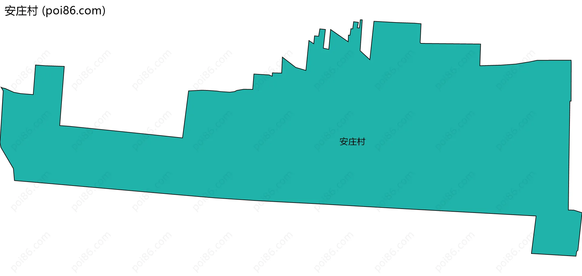 安庄村边界地图