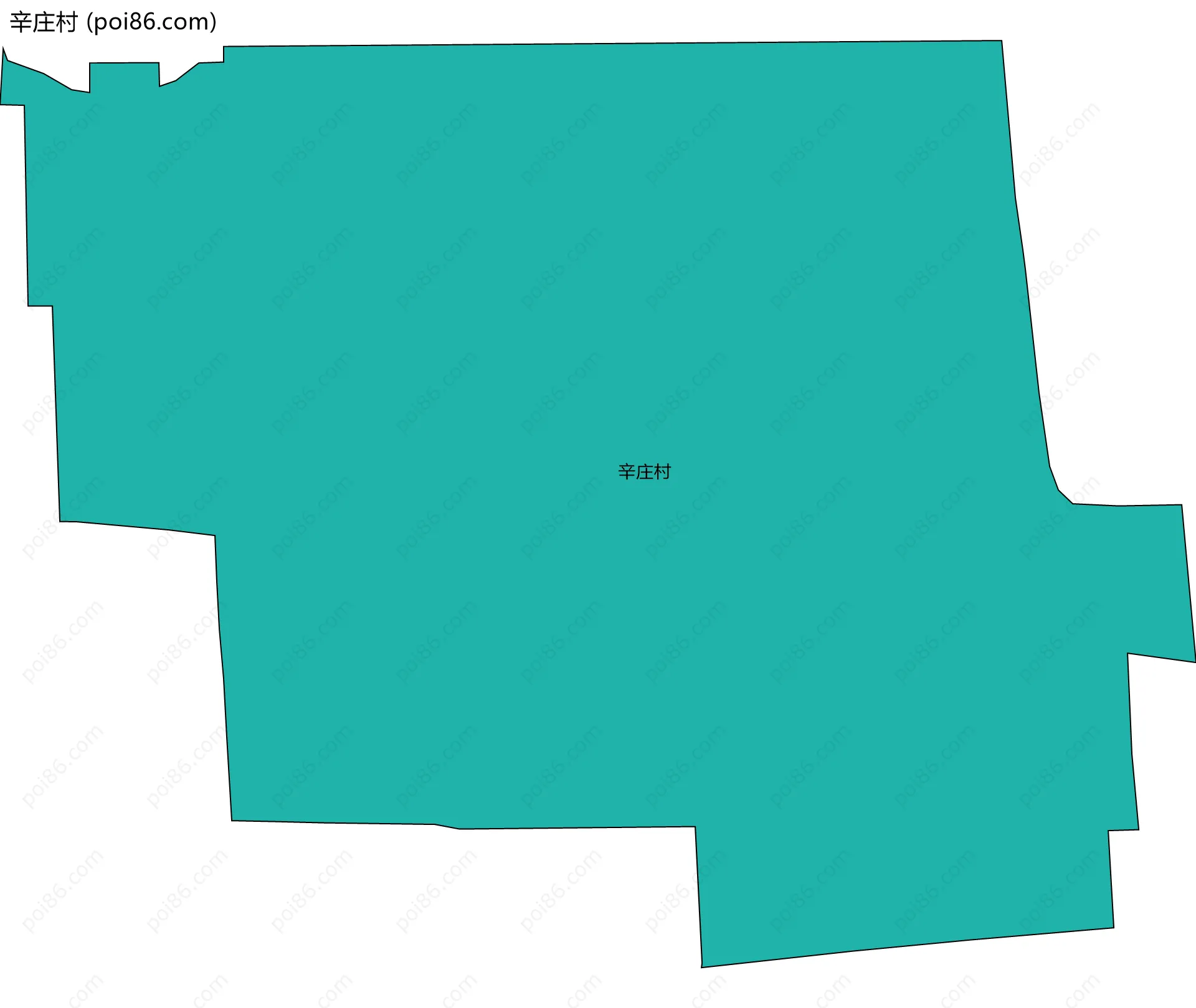 辛庄村边界地图