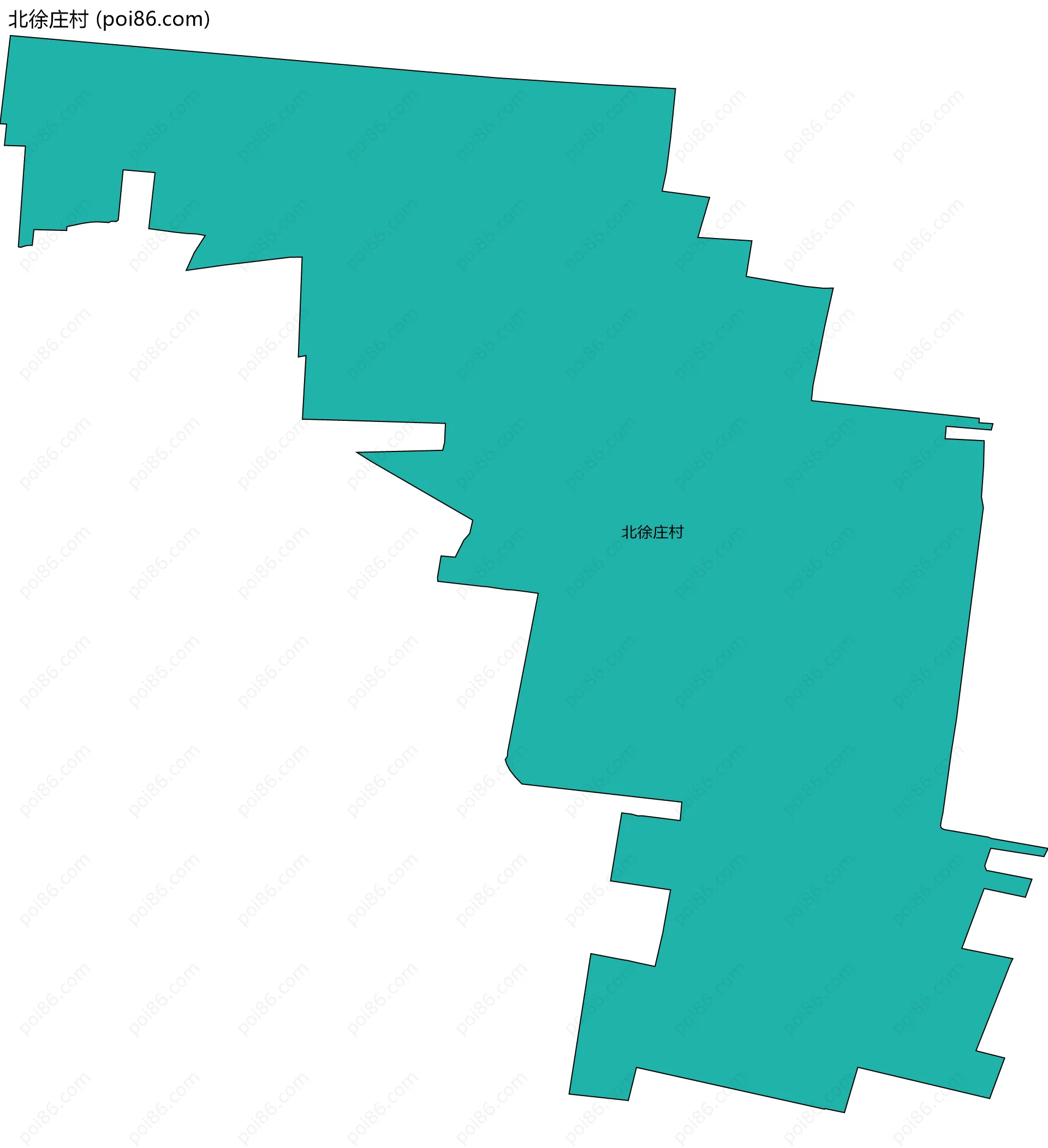 北徐庄村边界地图