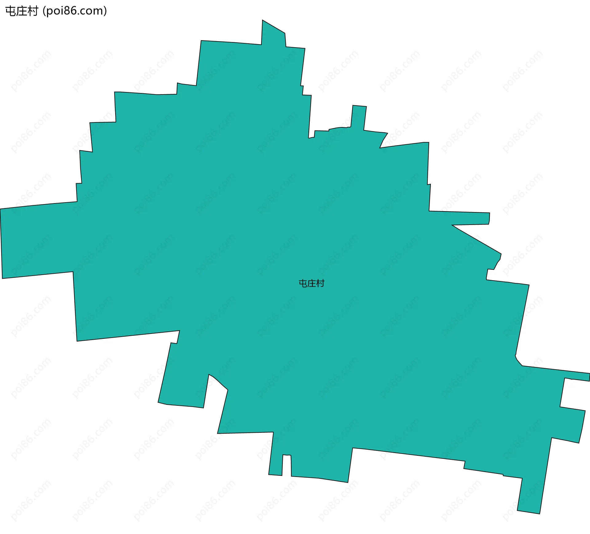 屯庄村边界地图