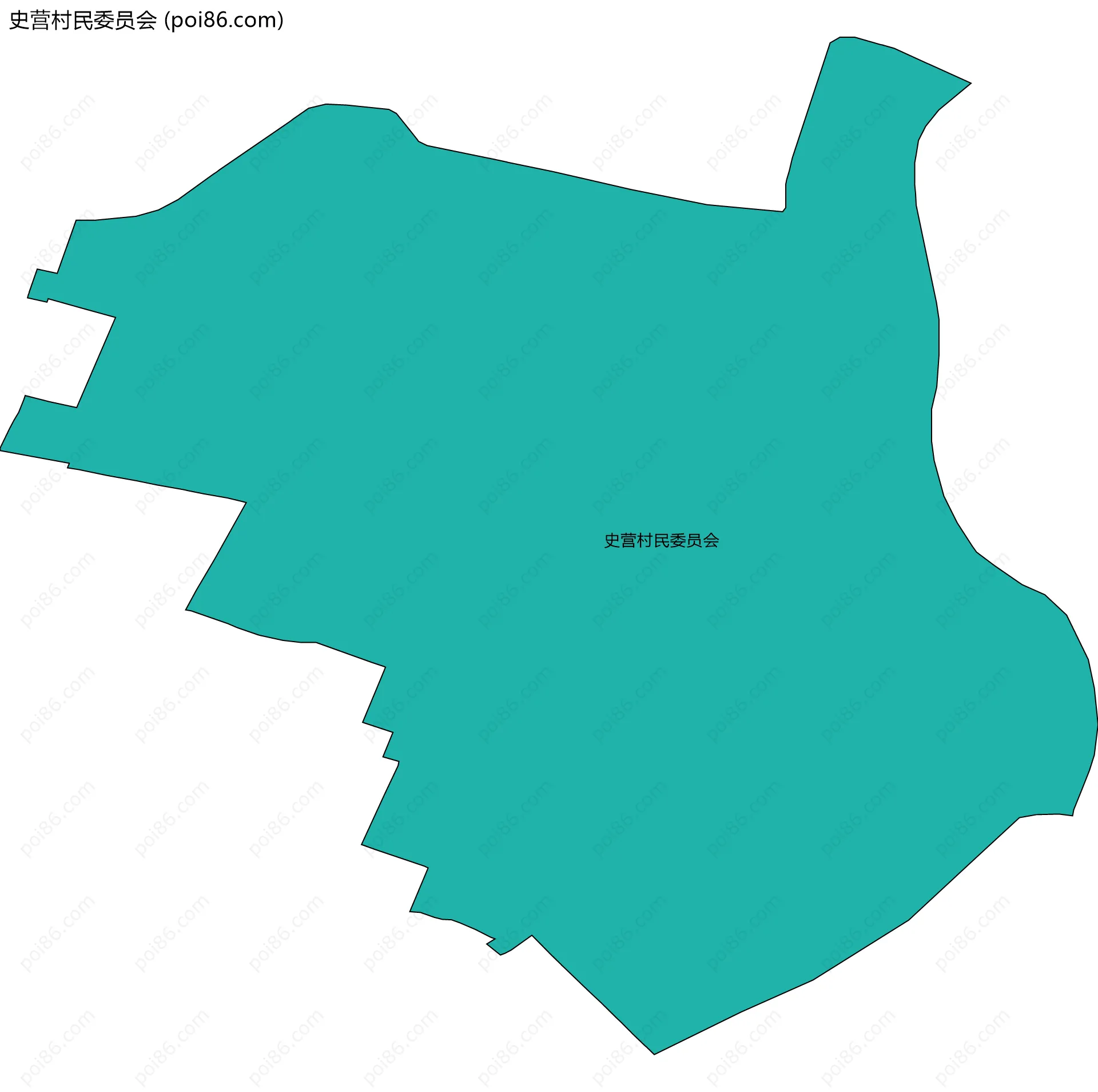 史营村民委员会边界地图