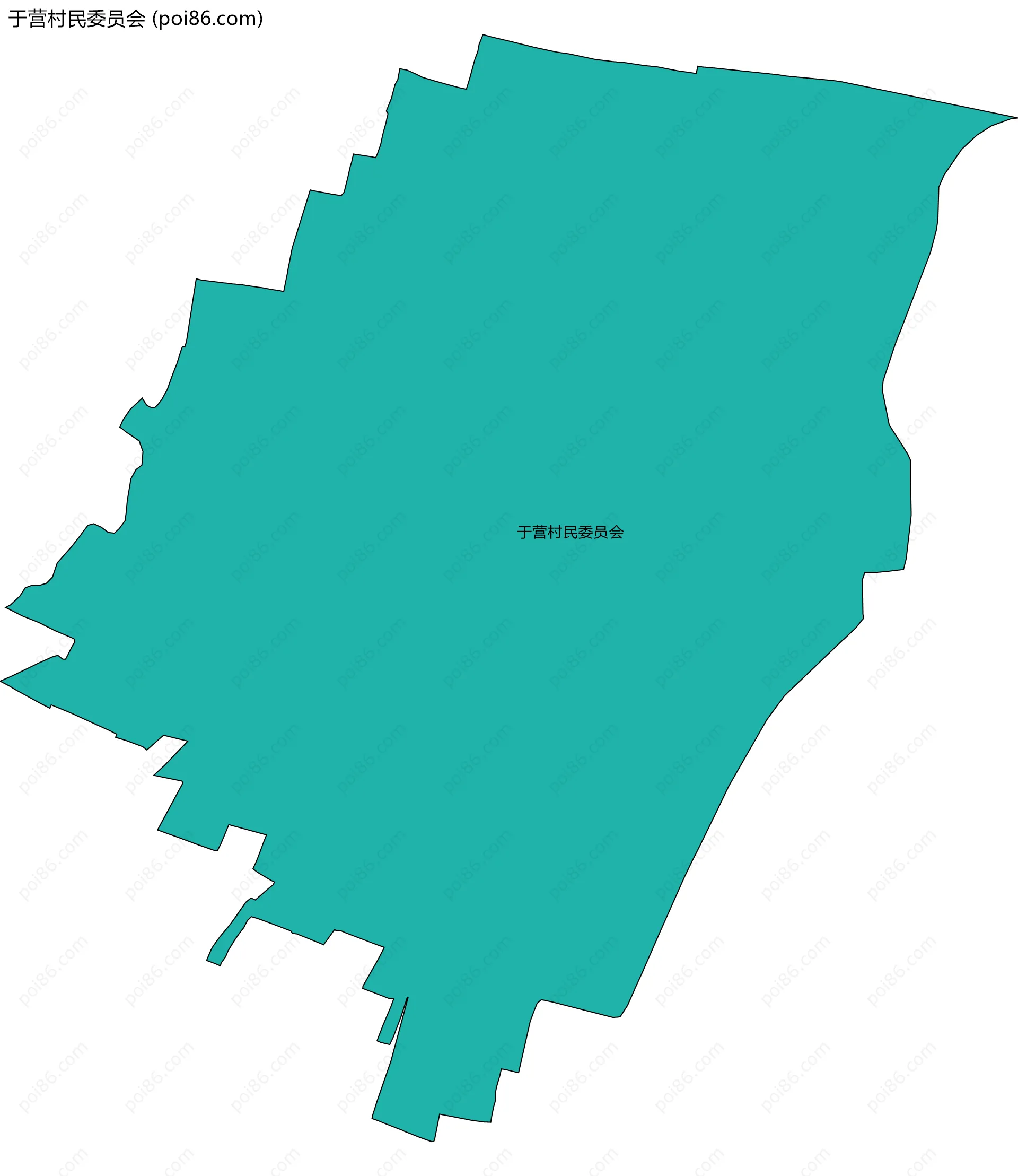 于营村民委员会边界地图