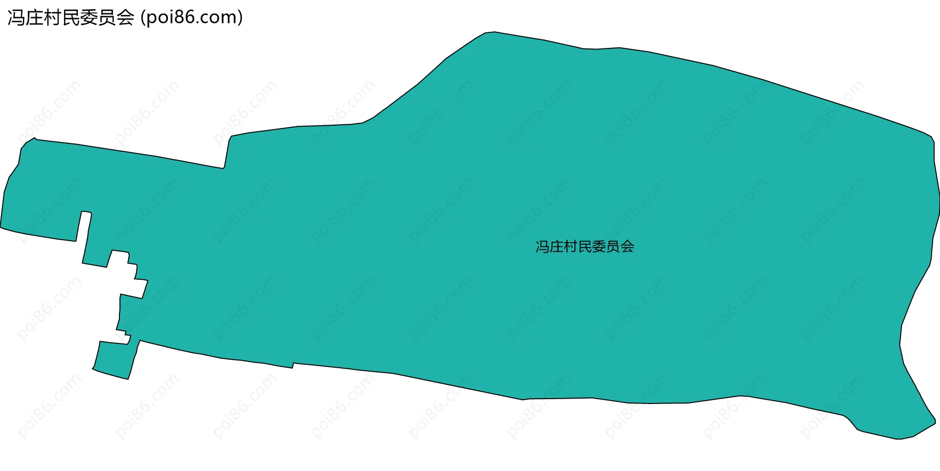 冯庄村民委员会边界地图