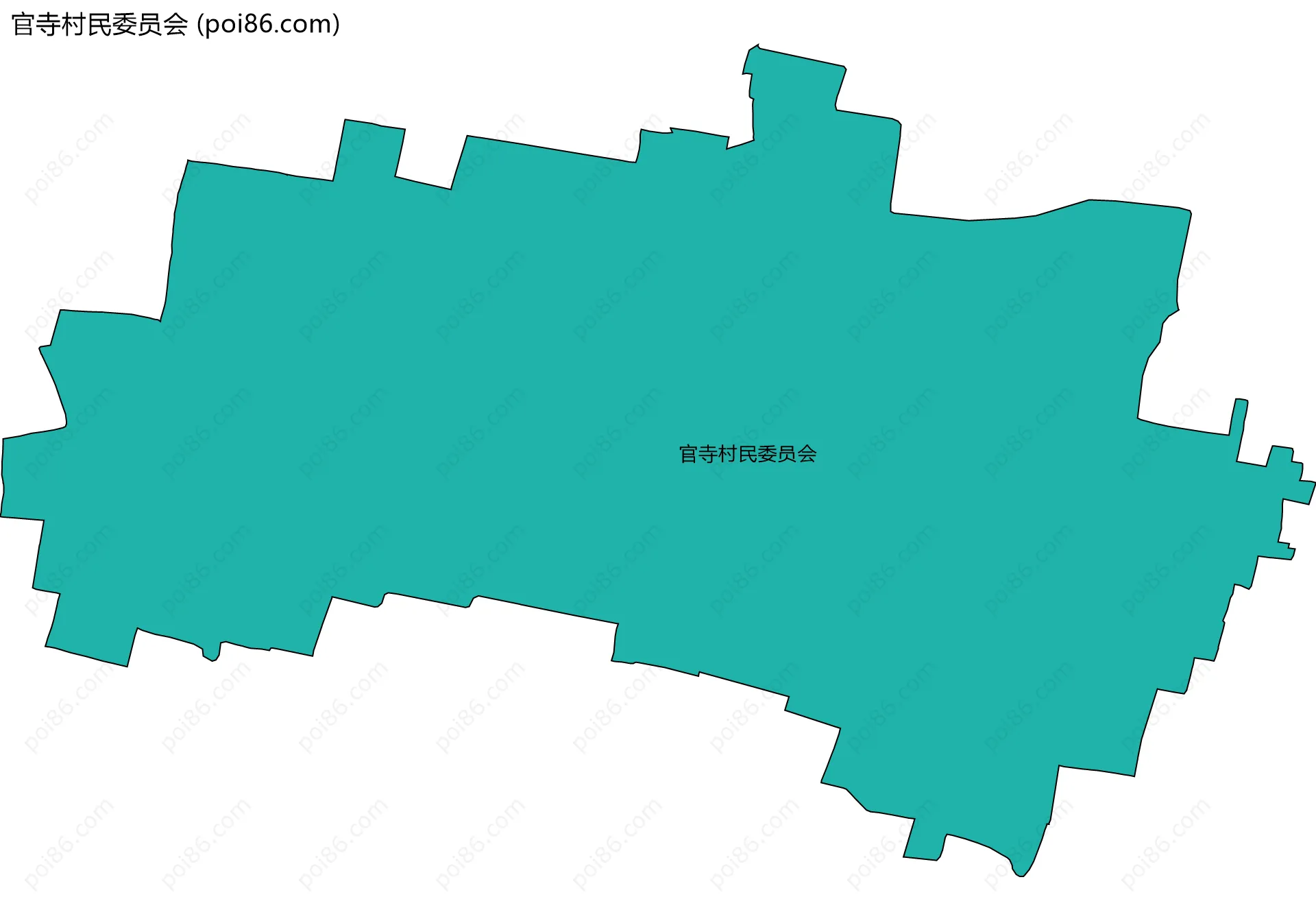 官寺村民委员会边界地图