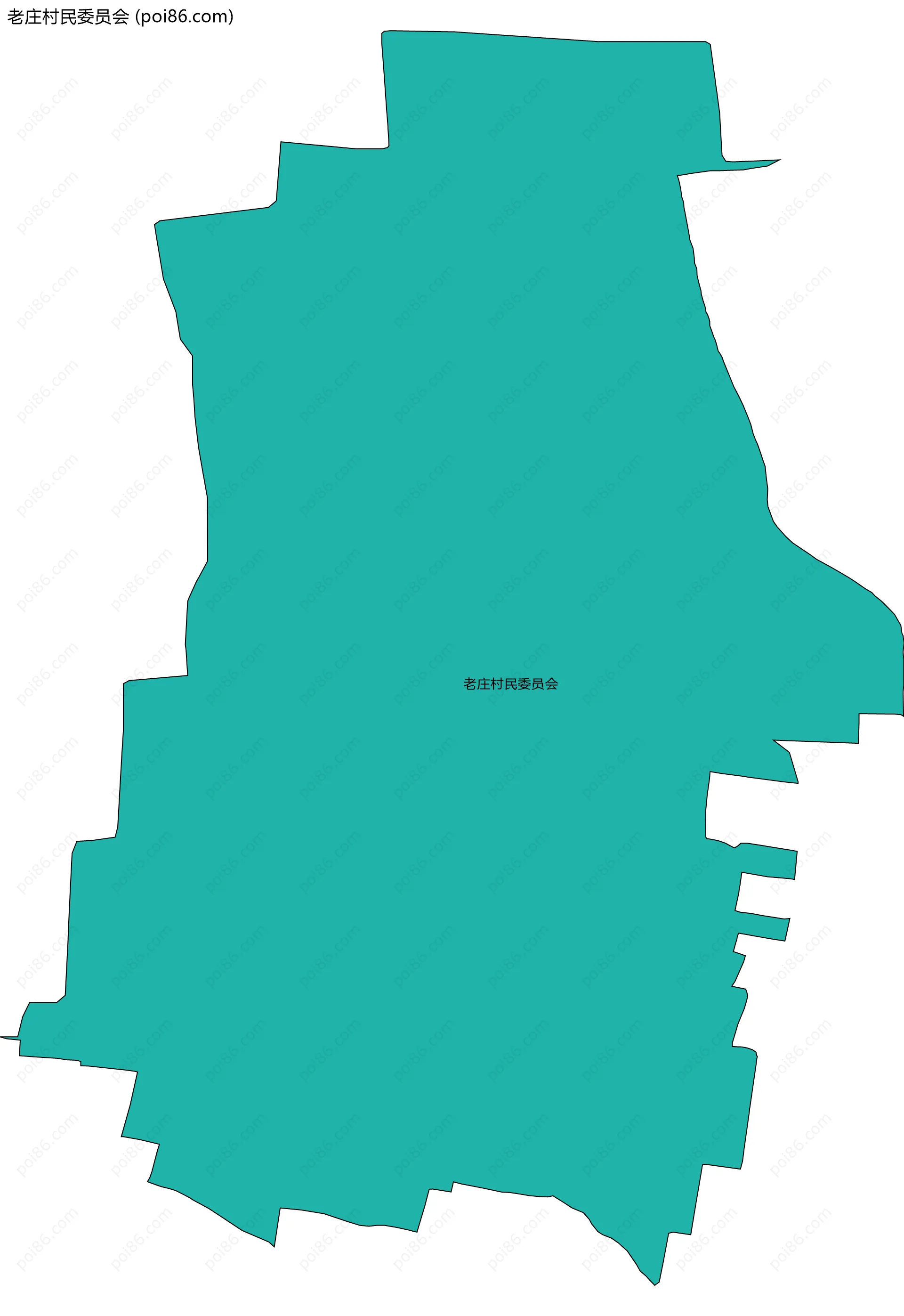 老庄村民委员会边界地图