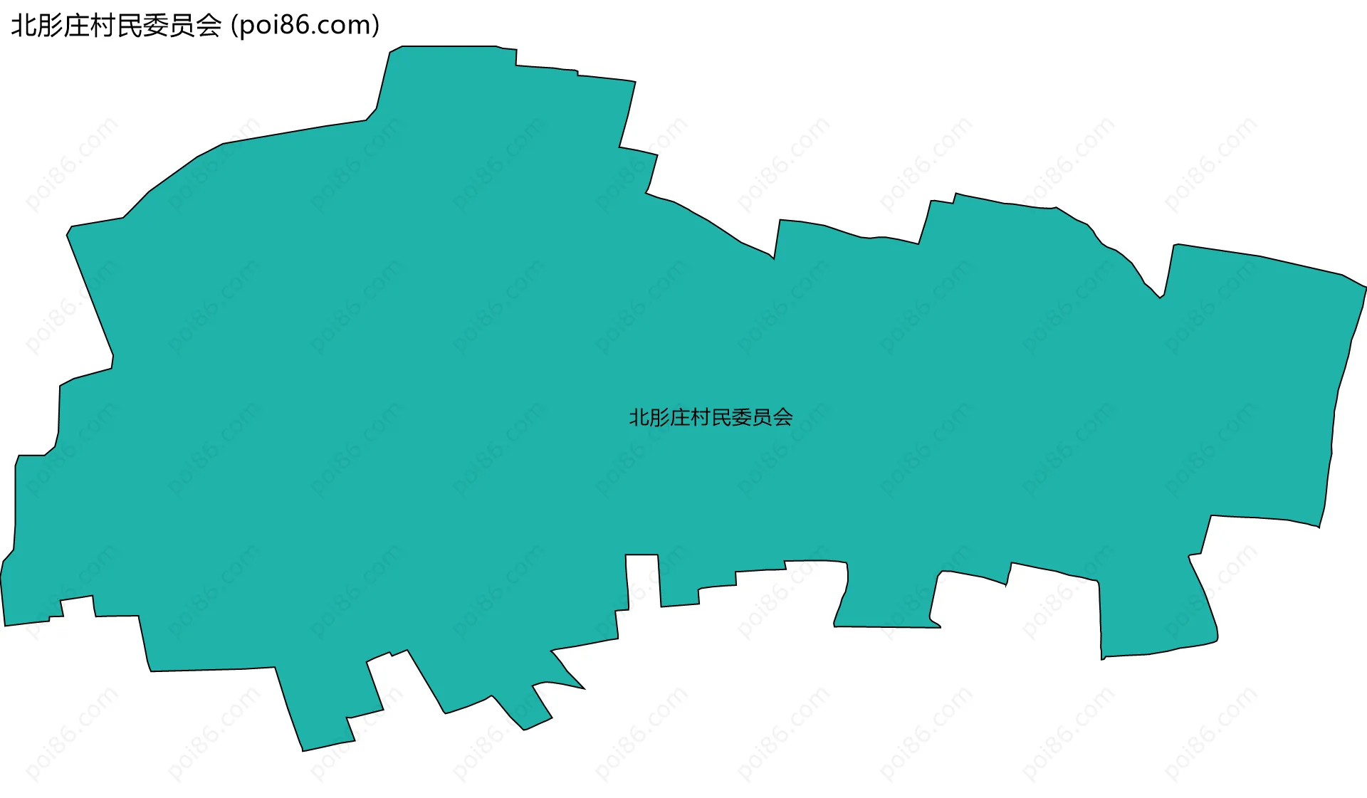 北肜庄村民委员会边界地图