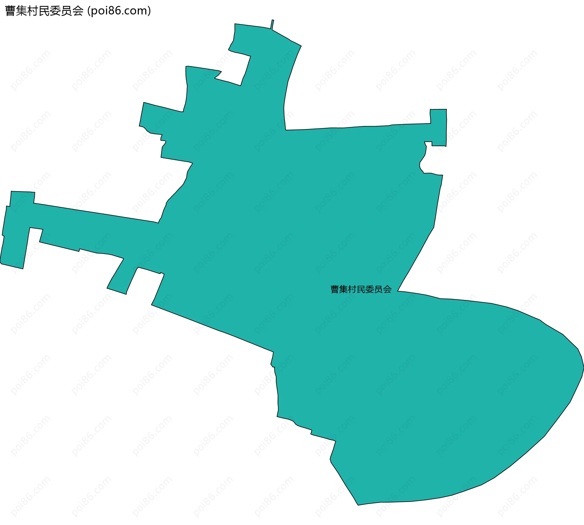 曹集村民委员会边界地图