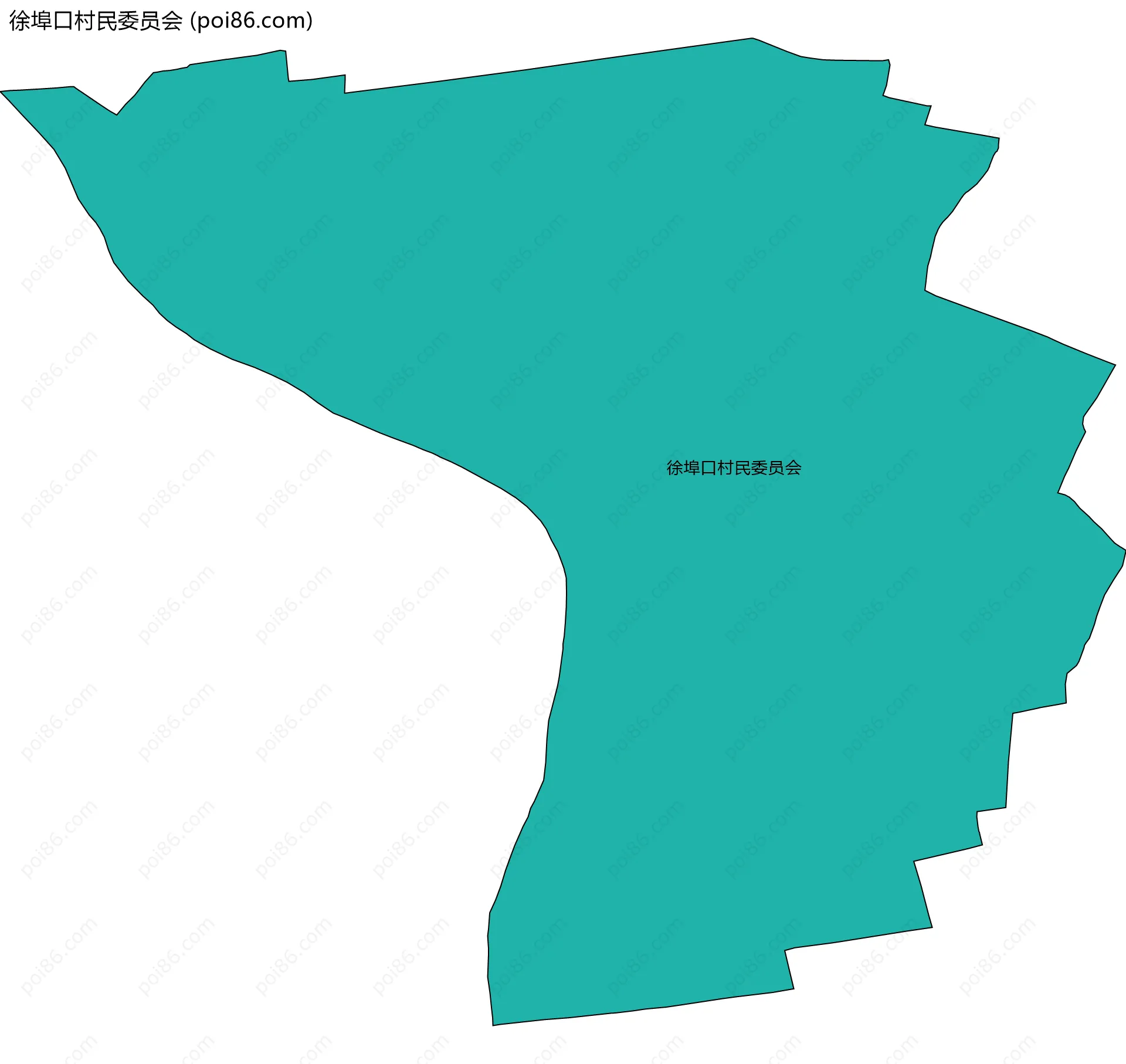 徐埠口村民委员会边界地图