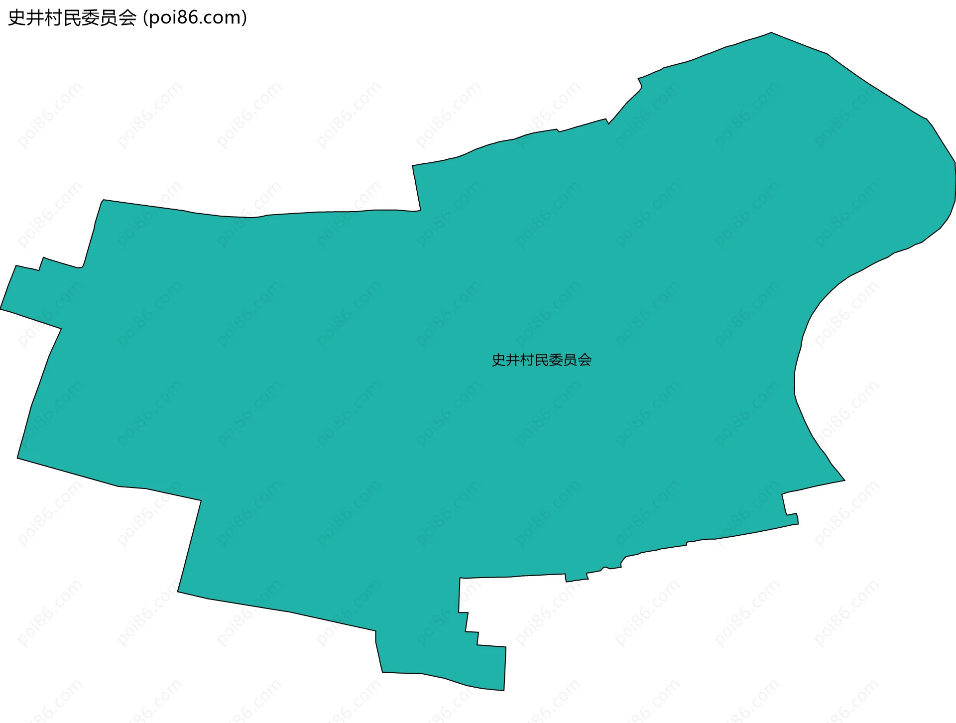 史井村民委员会边界地图