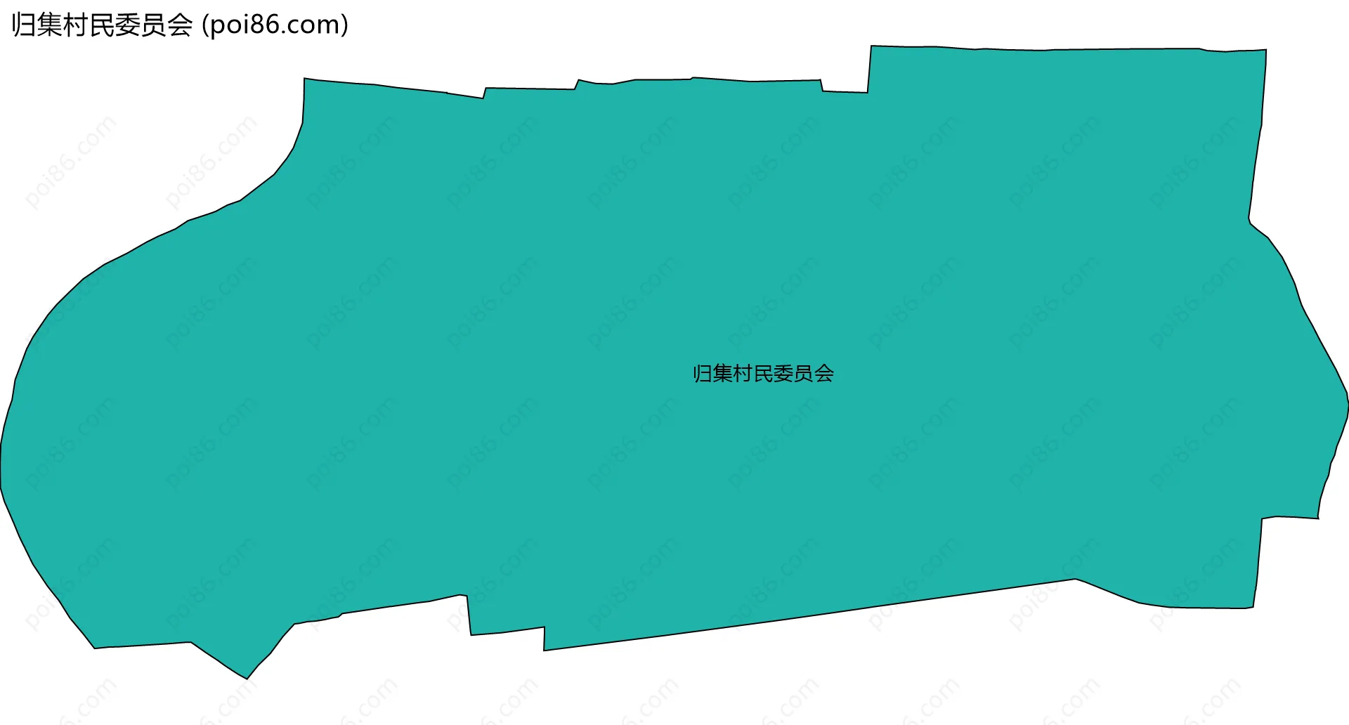 归集村民委员会边界地图