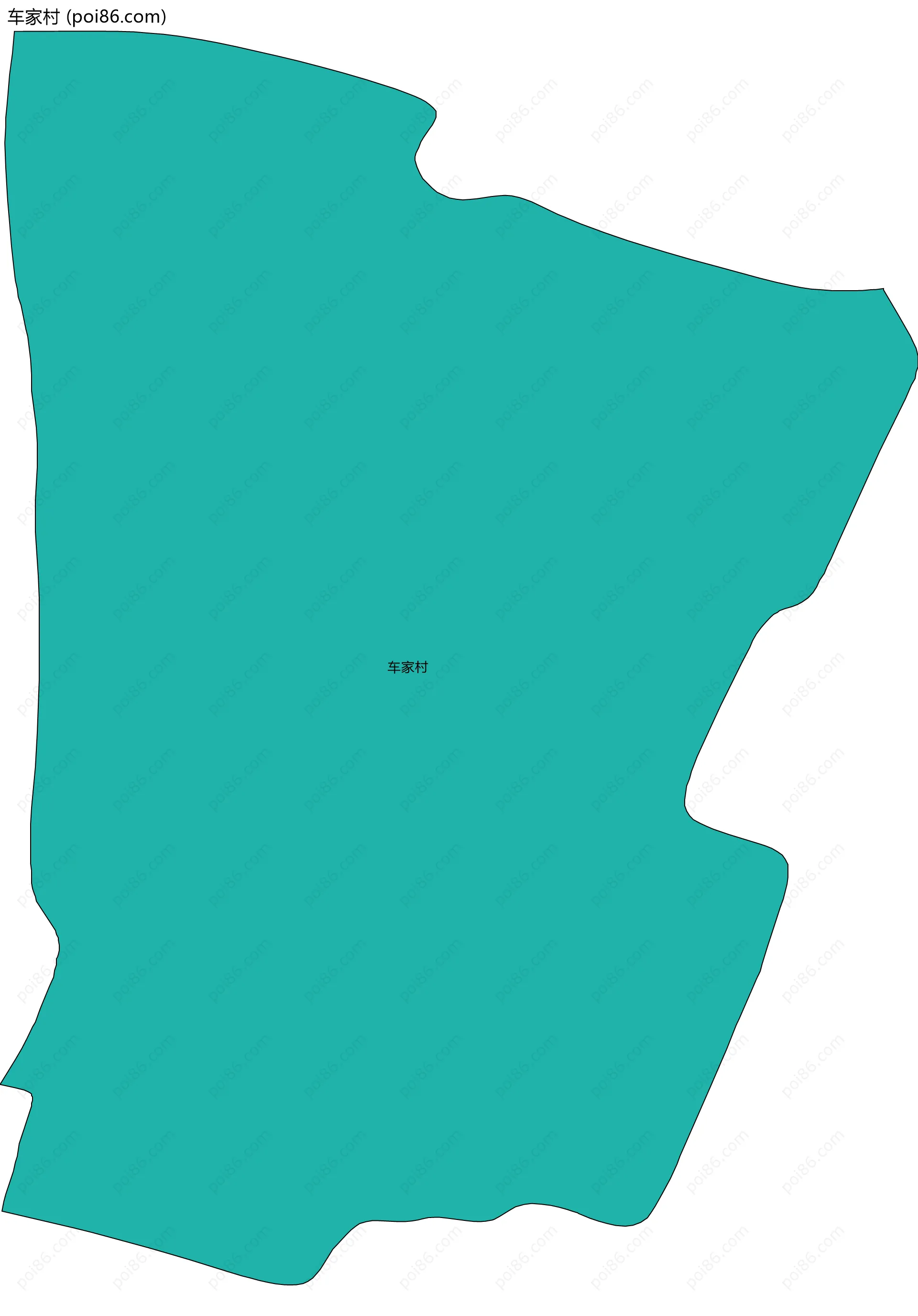 车家村边界地图