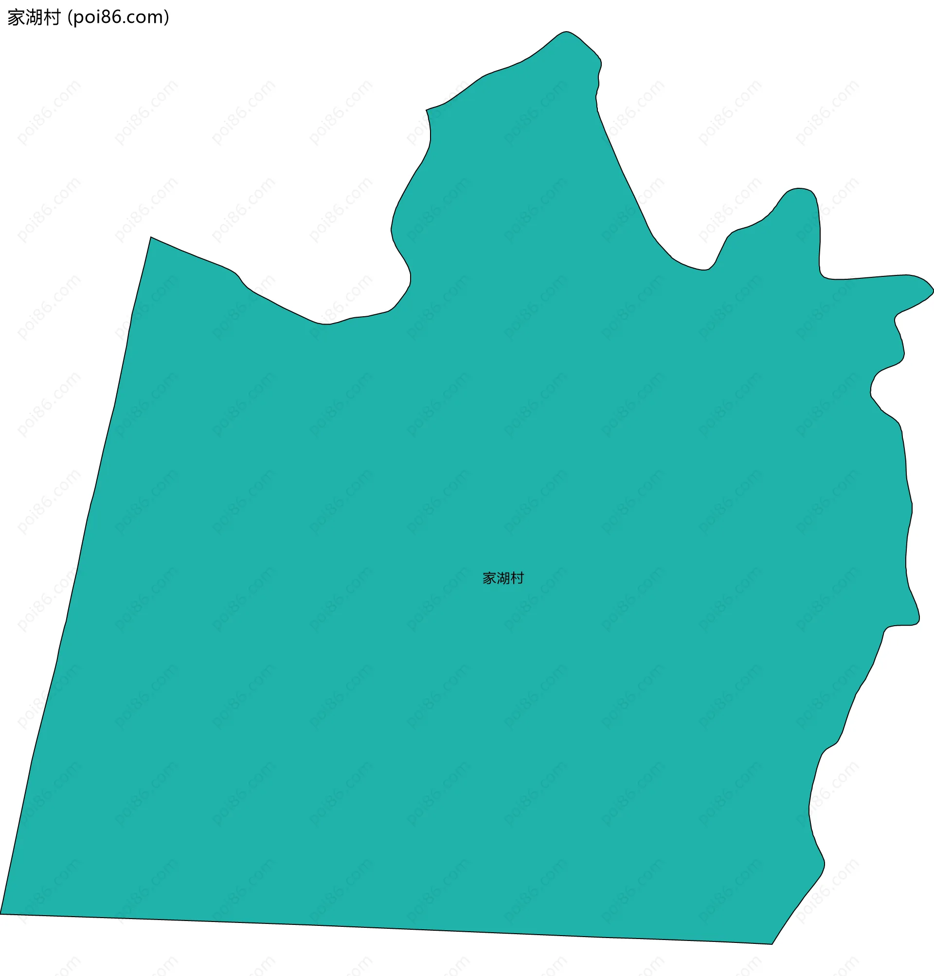 家湖村边界地图