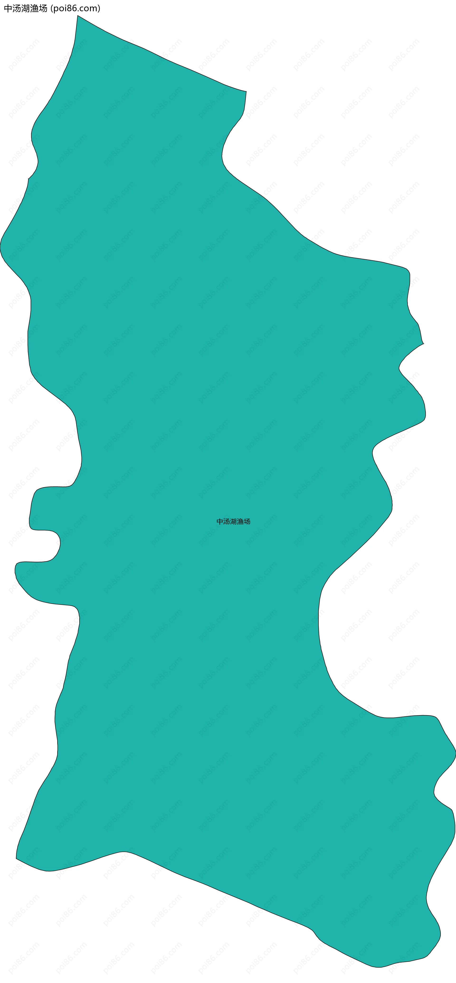 中汤湖渔场边界地图