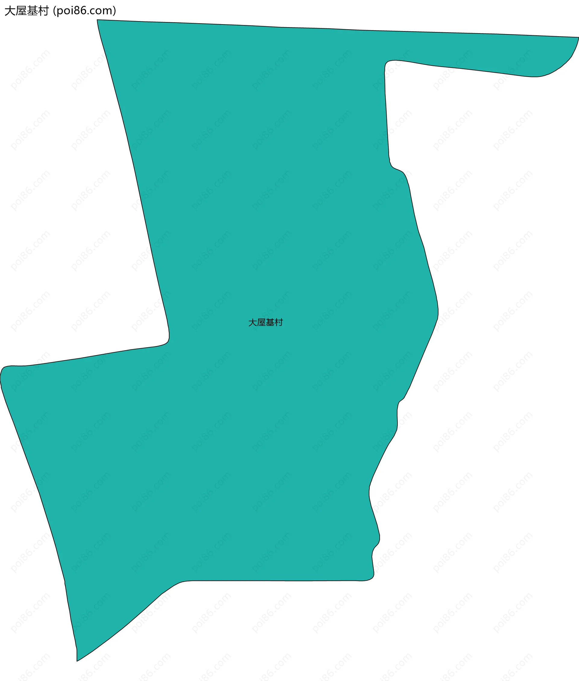 大屋基村边界地图