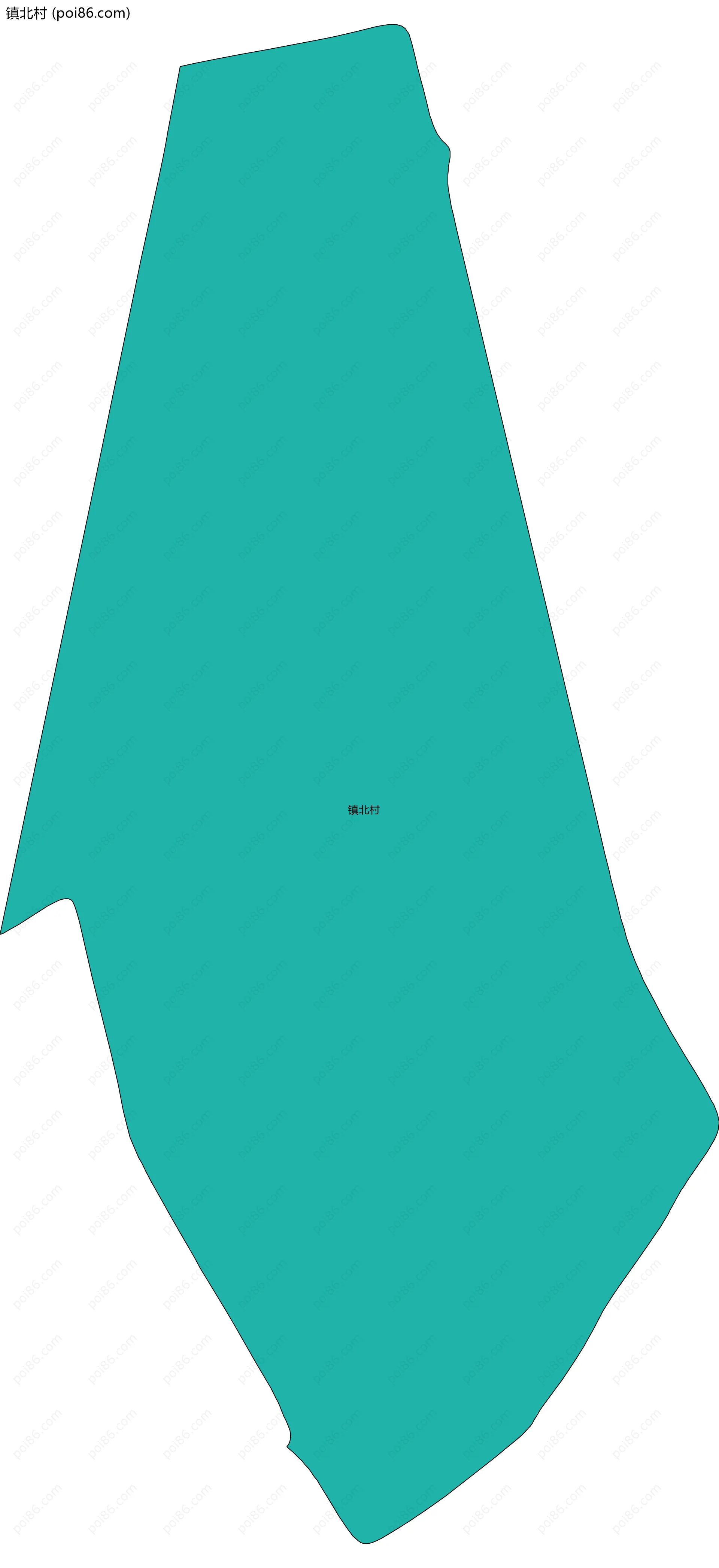 镇北村边界地图