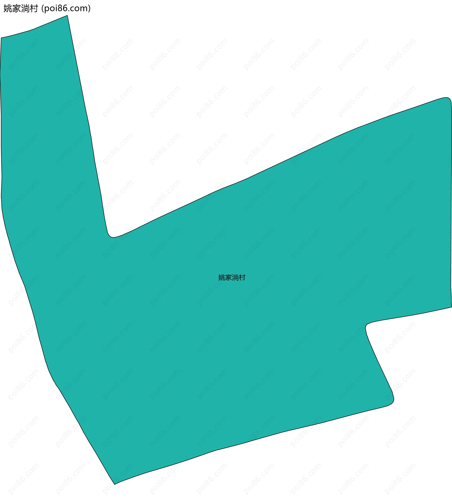 姚家淌村边界地图