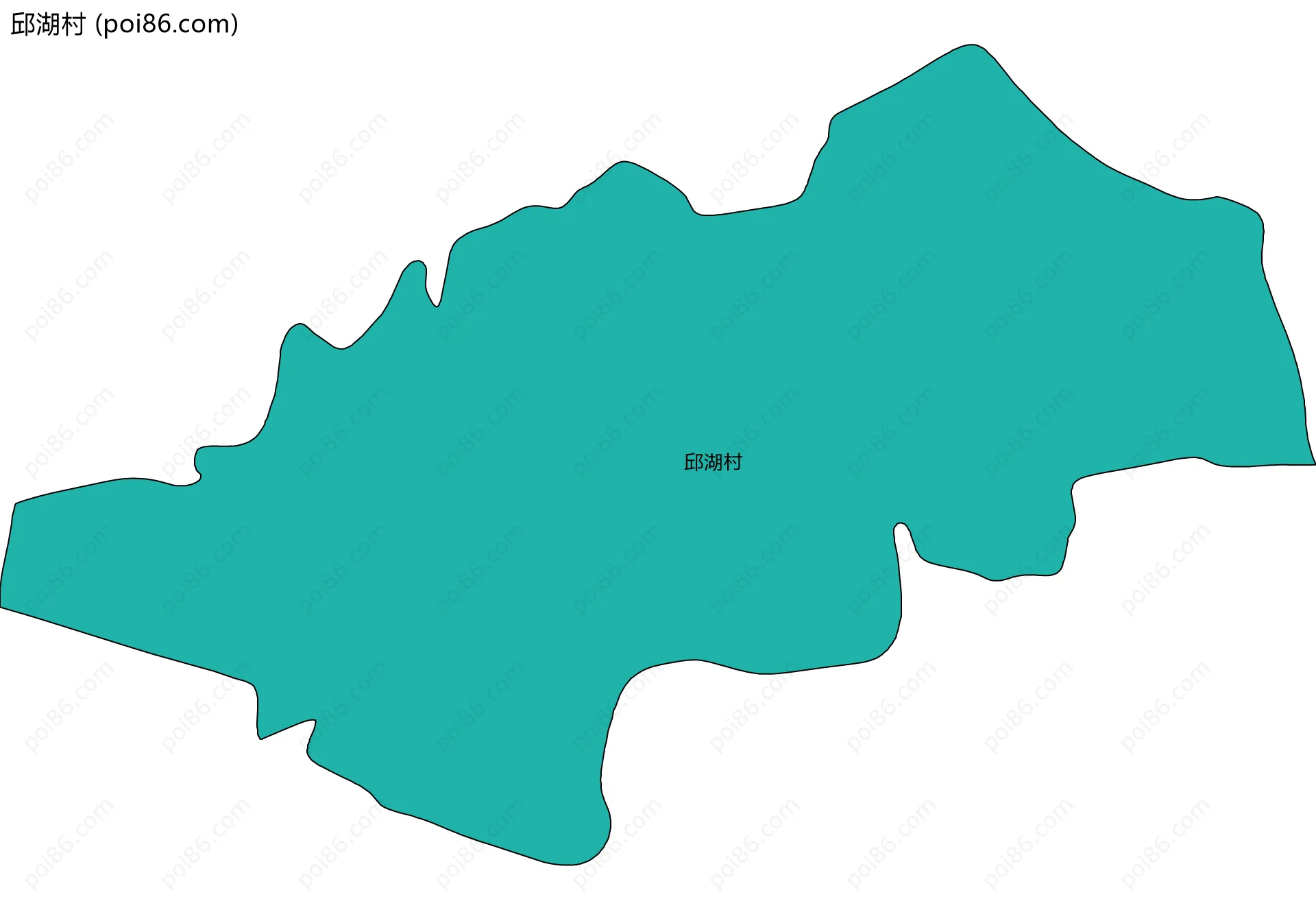 邱湖村边界地图
