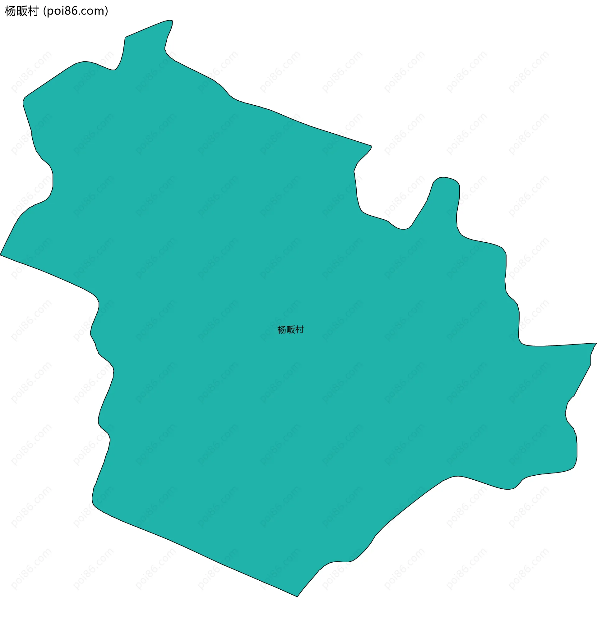 杨畈村边界地图