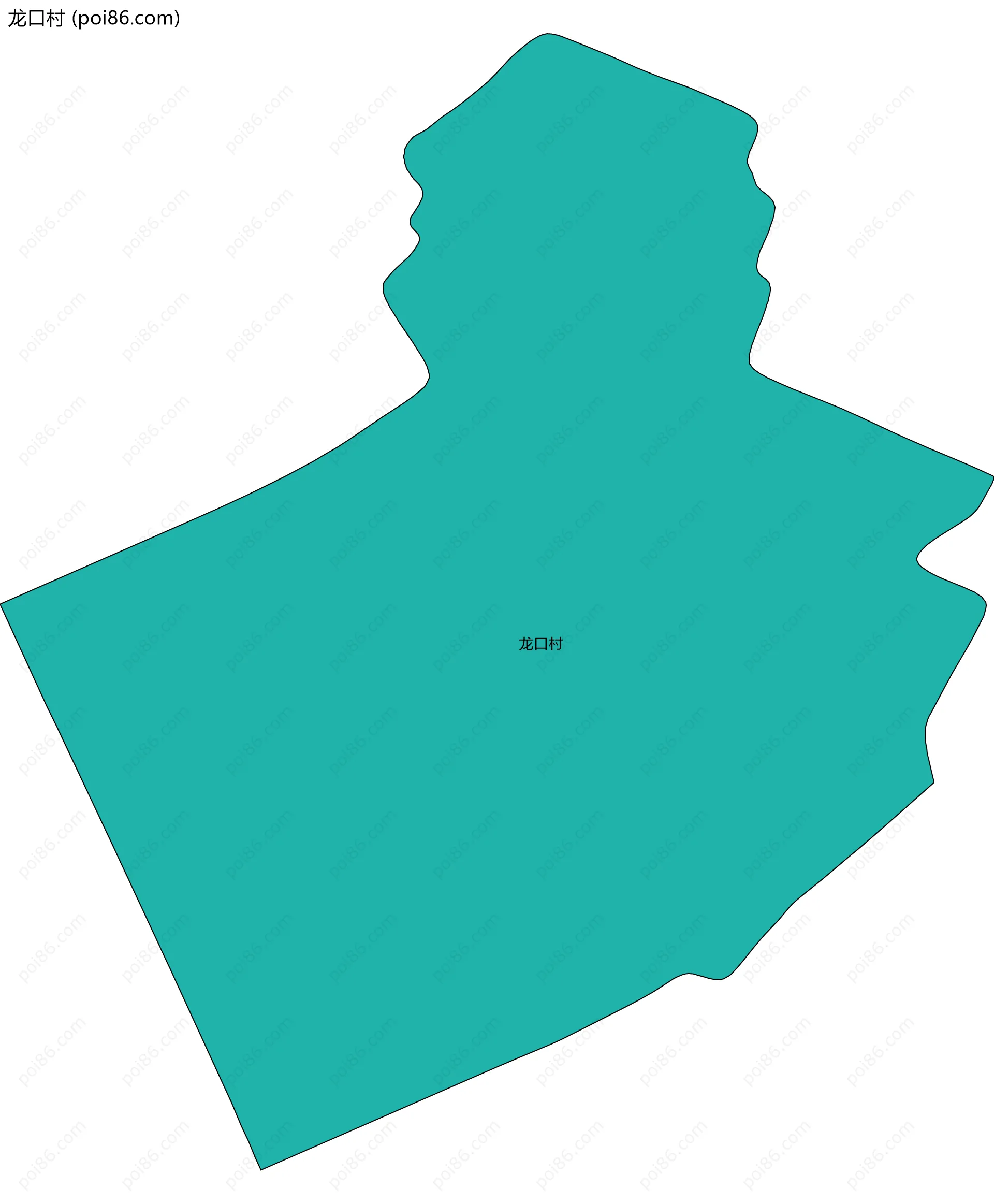 龙口村边界地图