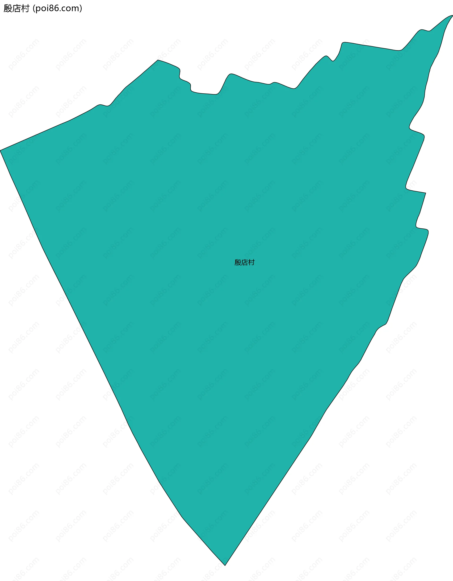 殷店村边界地图