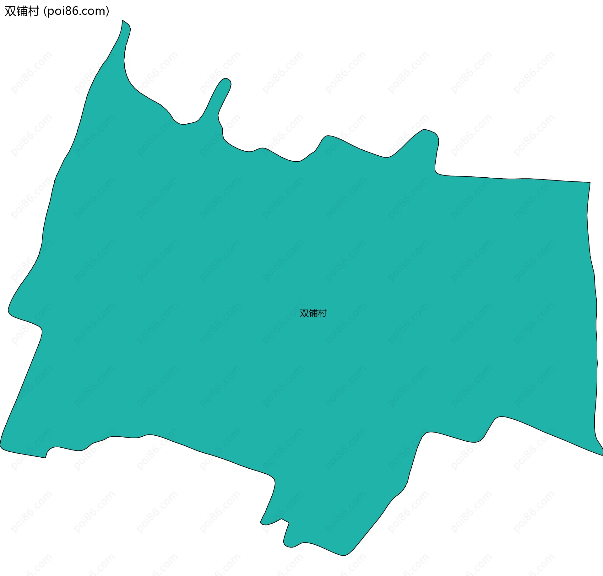 双铺村边界地图