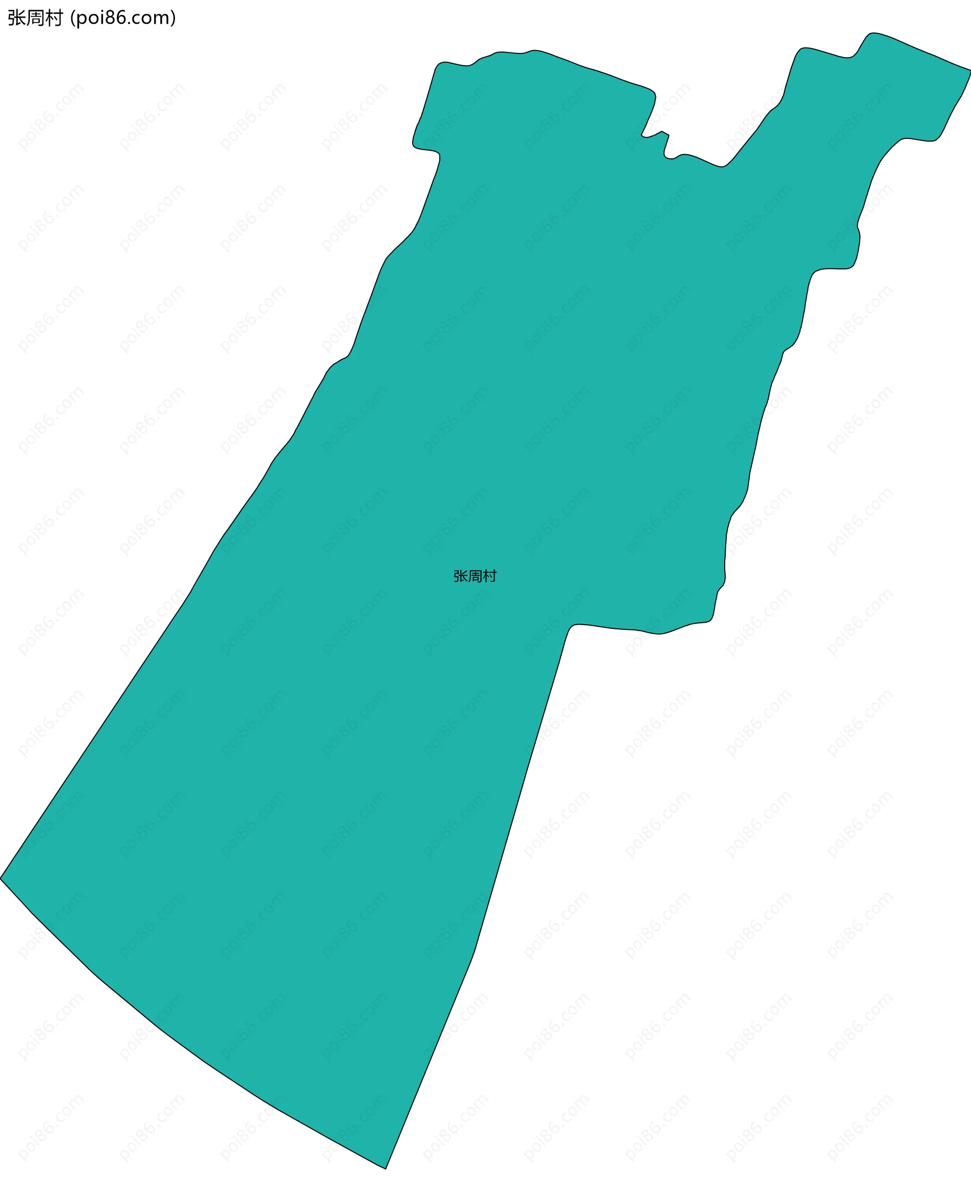 张周村边界地图