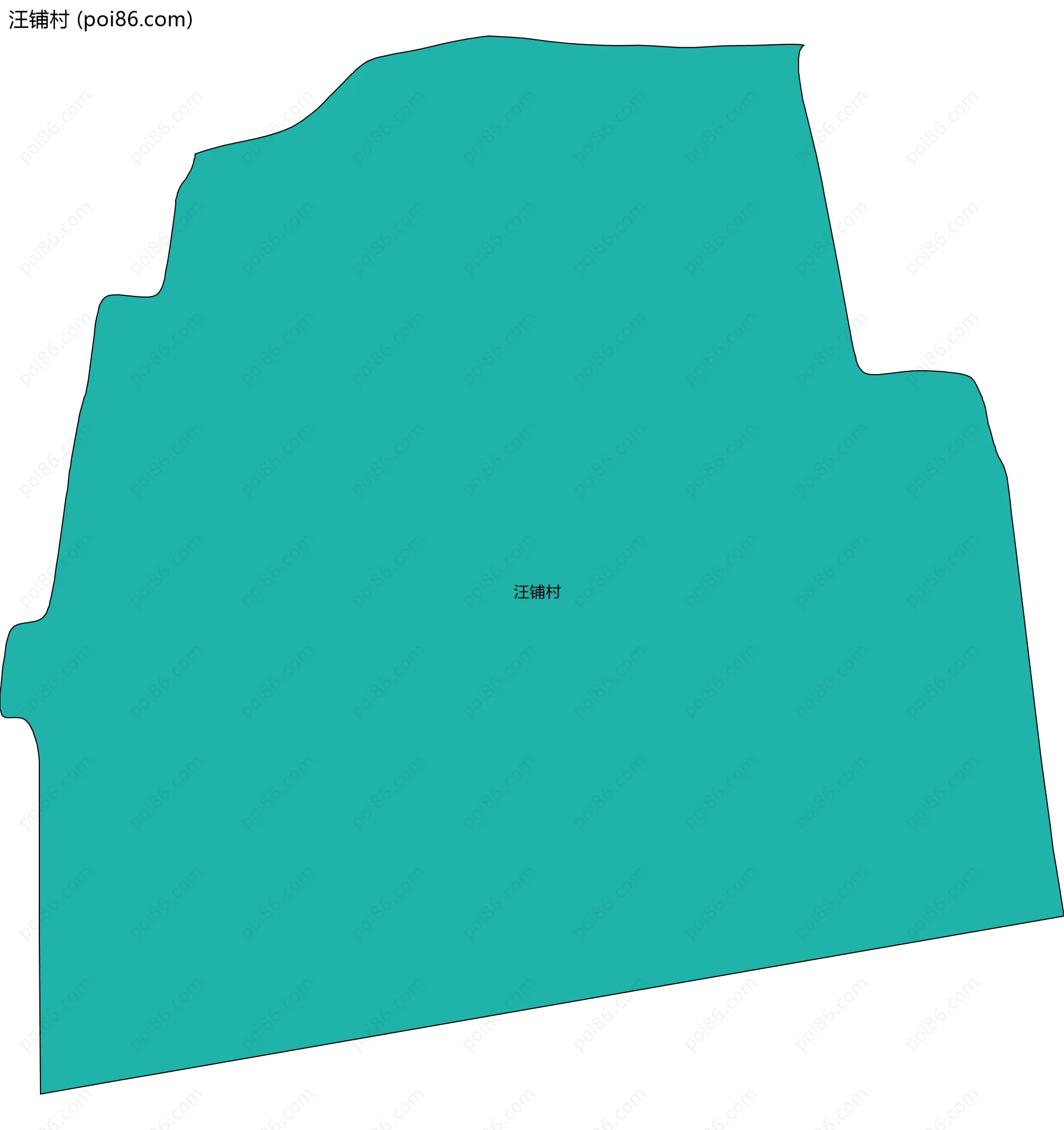 汪铺村边界地图