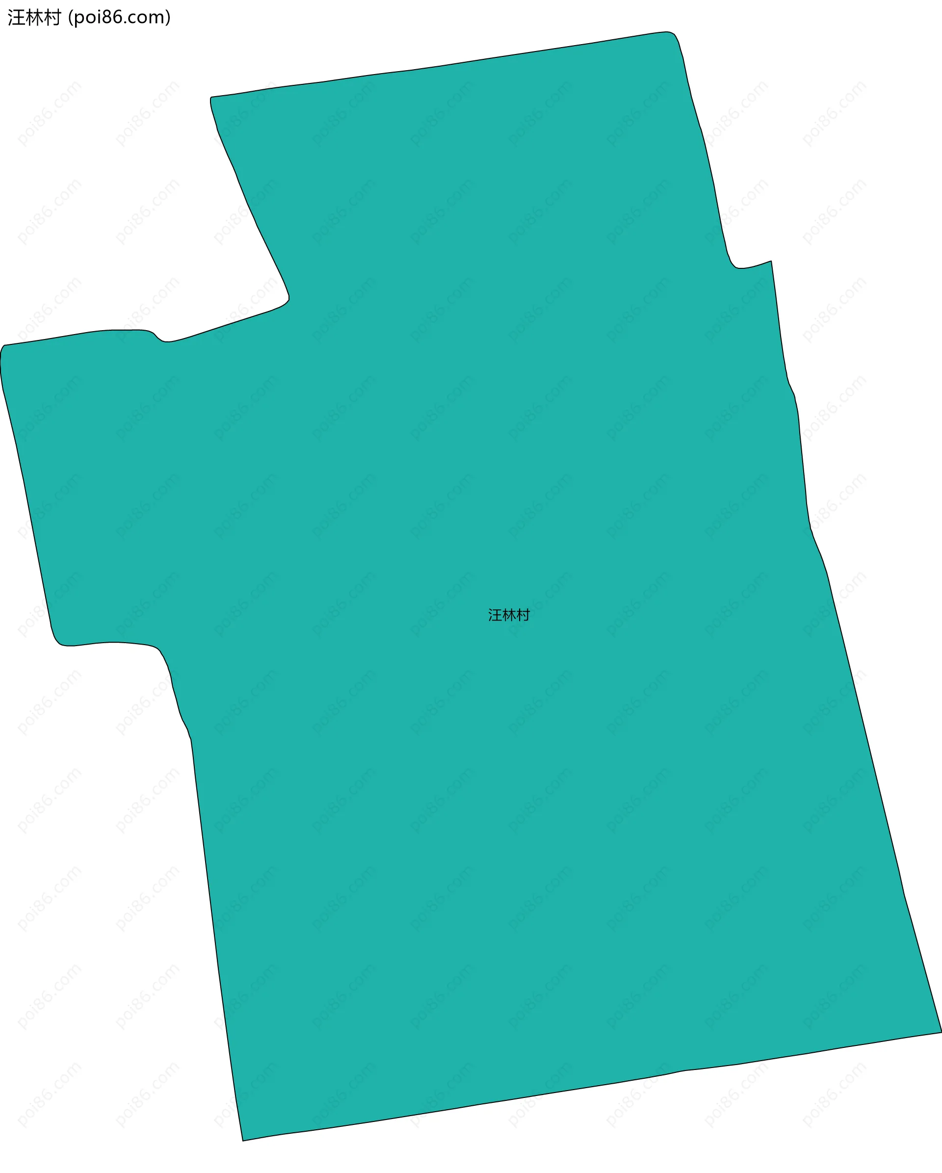 汪林村边界地图