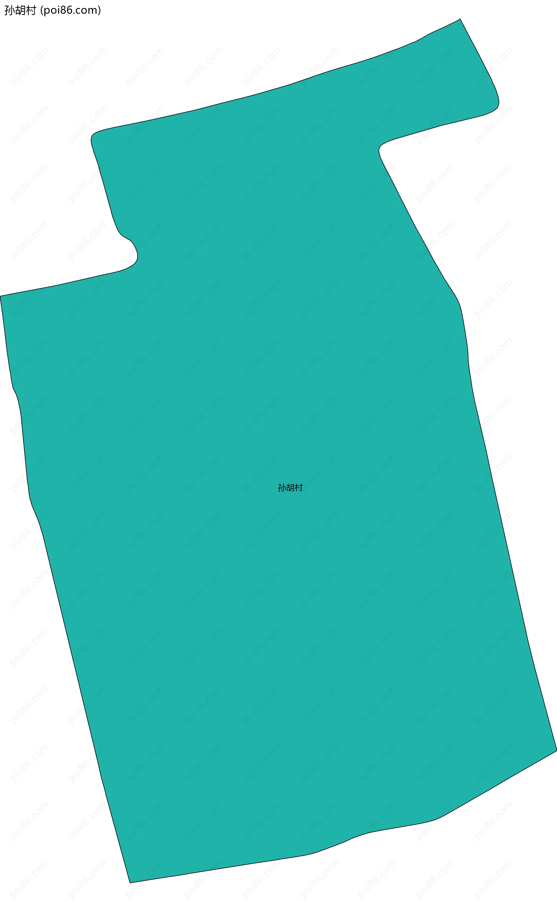 孙胡村边界地图