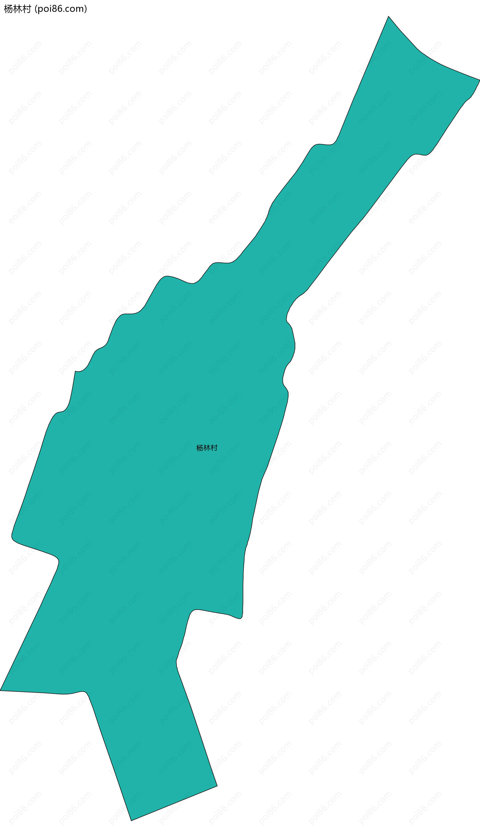 杨林村边界地图