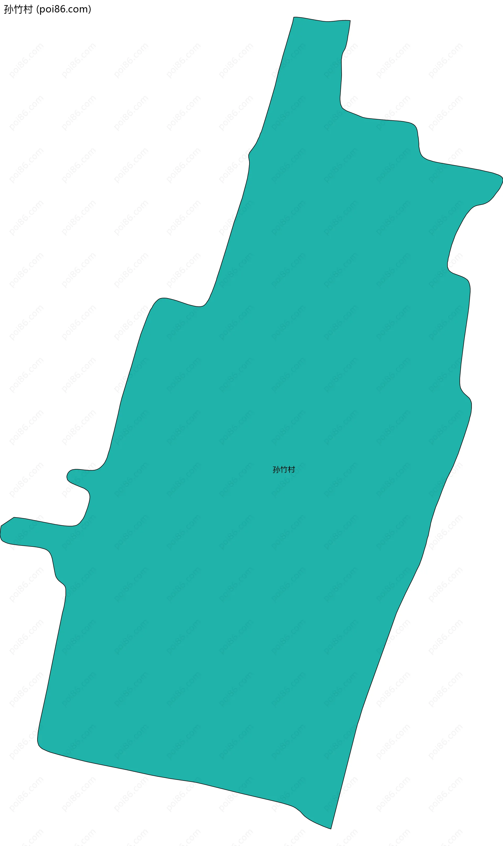 孙竹村边界地图