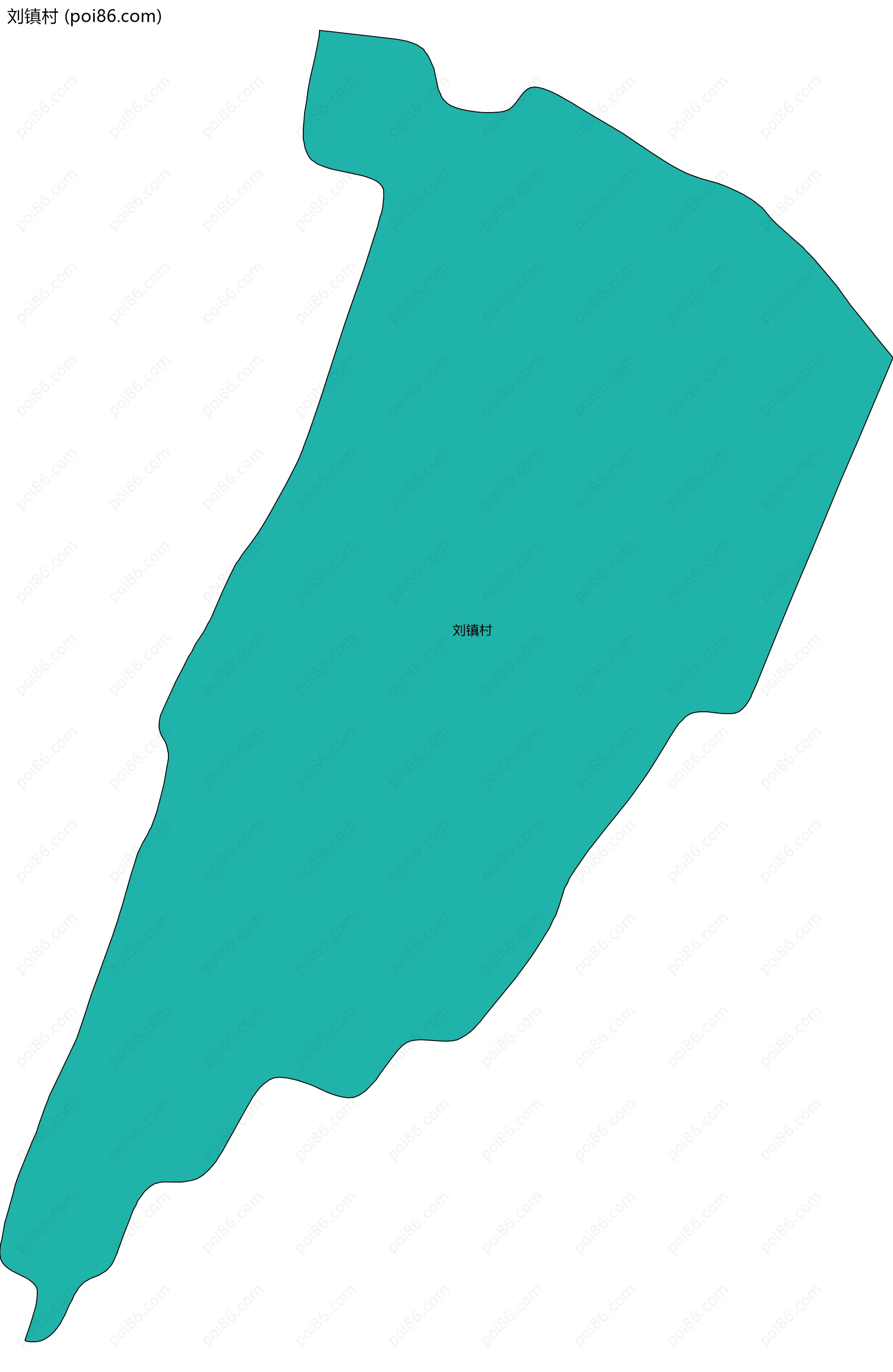 刘镇村边界地图