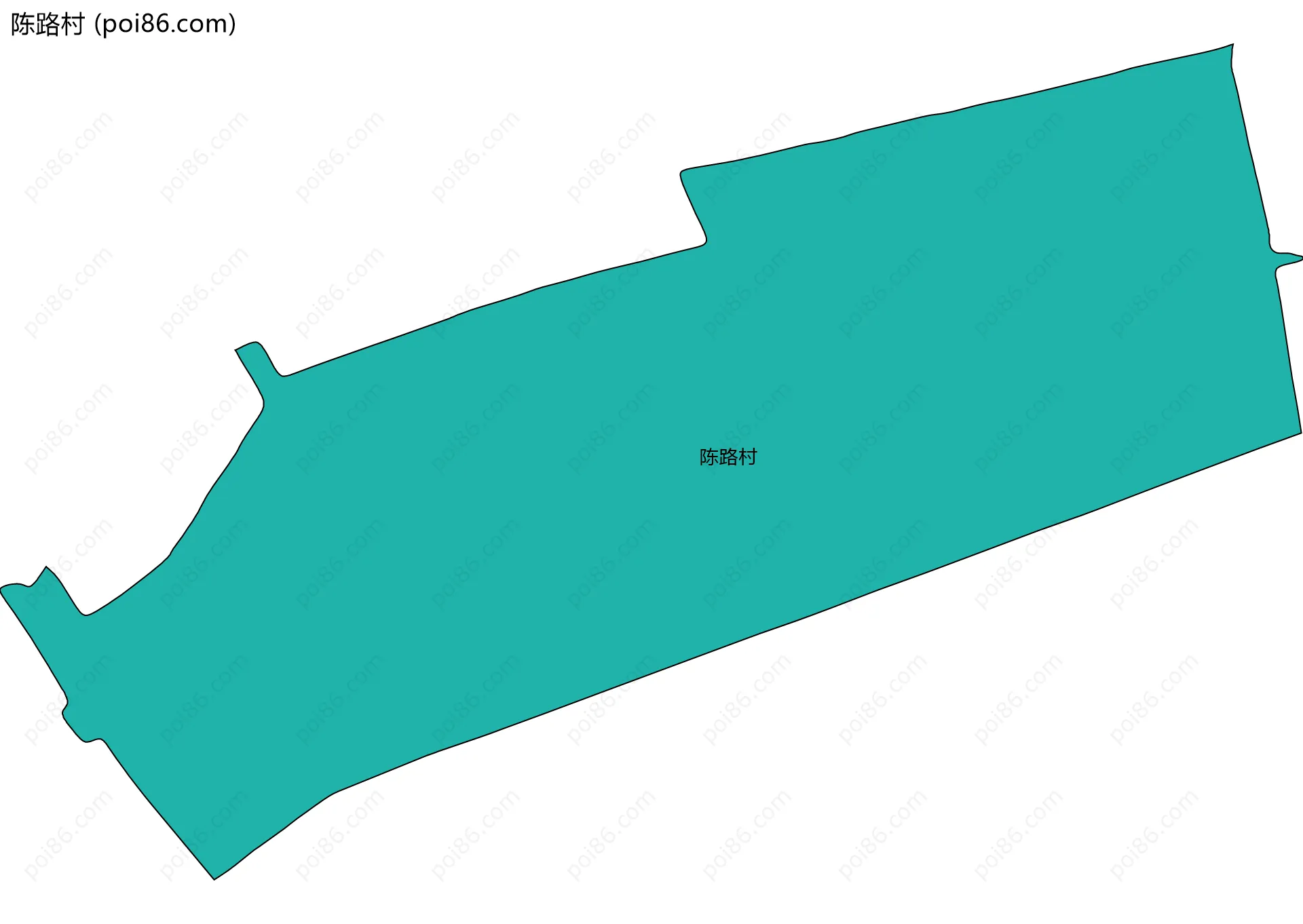 陈路村边界地图